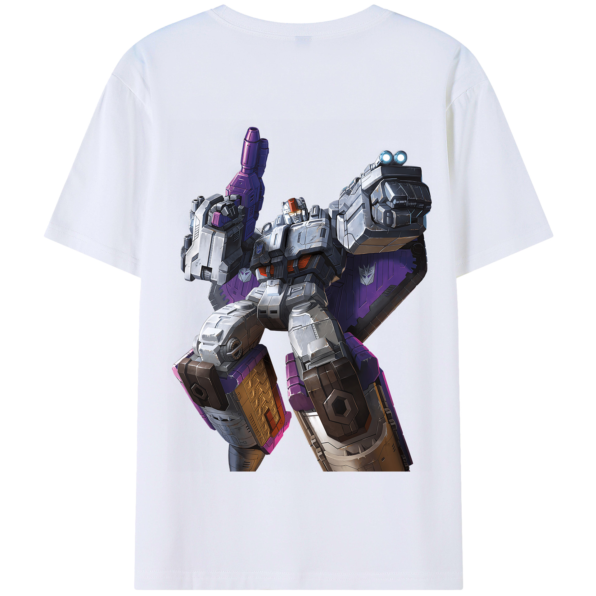 （画像用） Transformers トランスフォーマー 綿100％半袖Tシャツ（背面プリント）