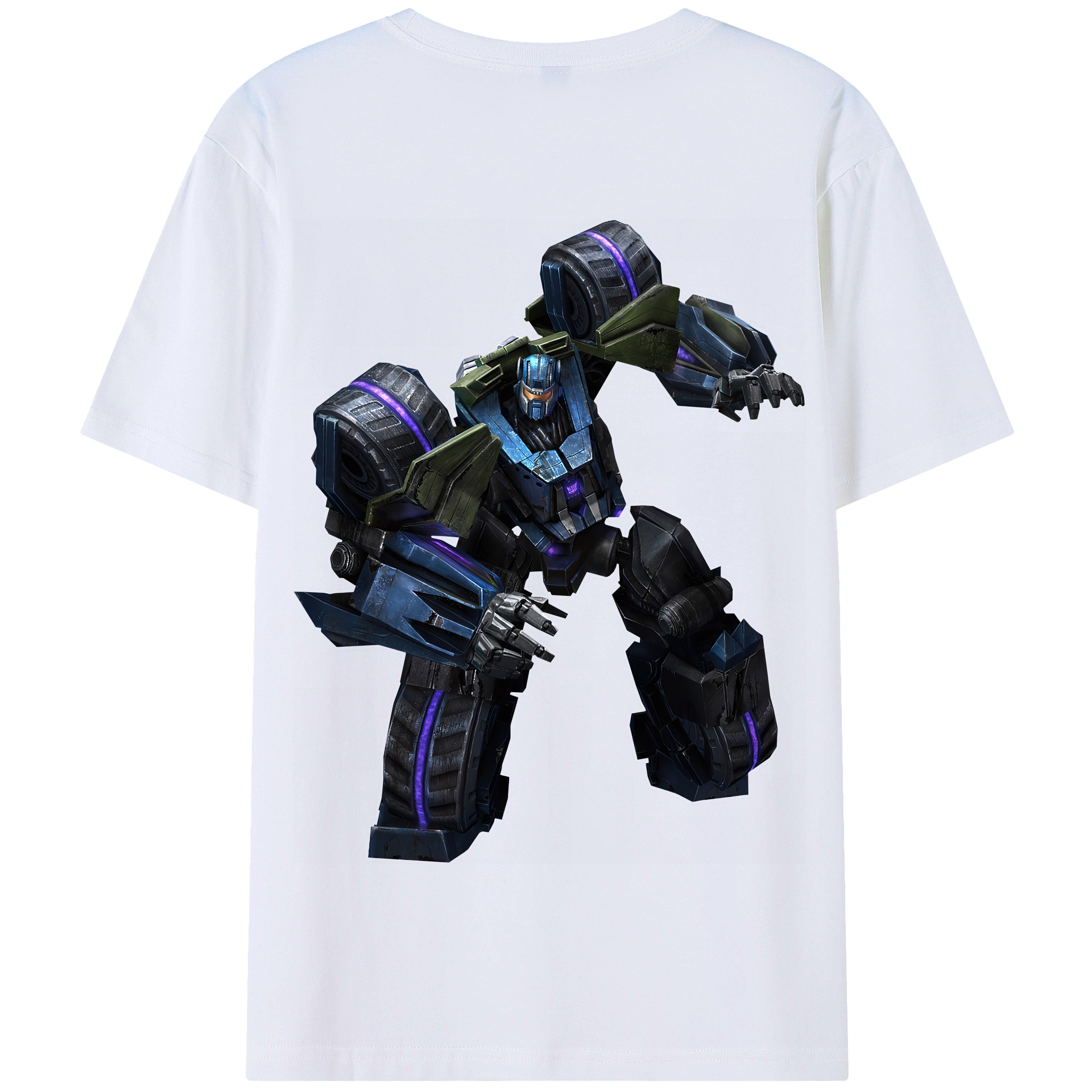 （画像用） Transformers トランスフォーマー 綿100％半袖Tシャツ（背面プリント）