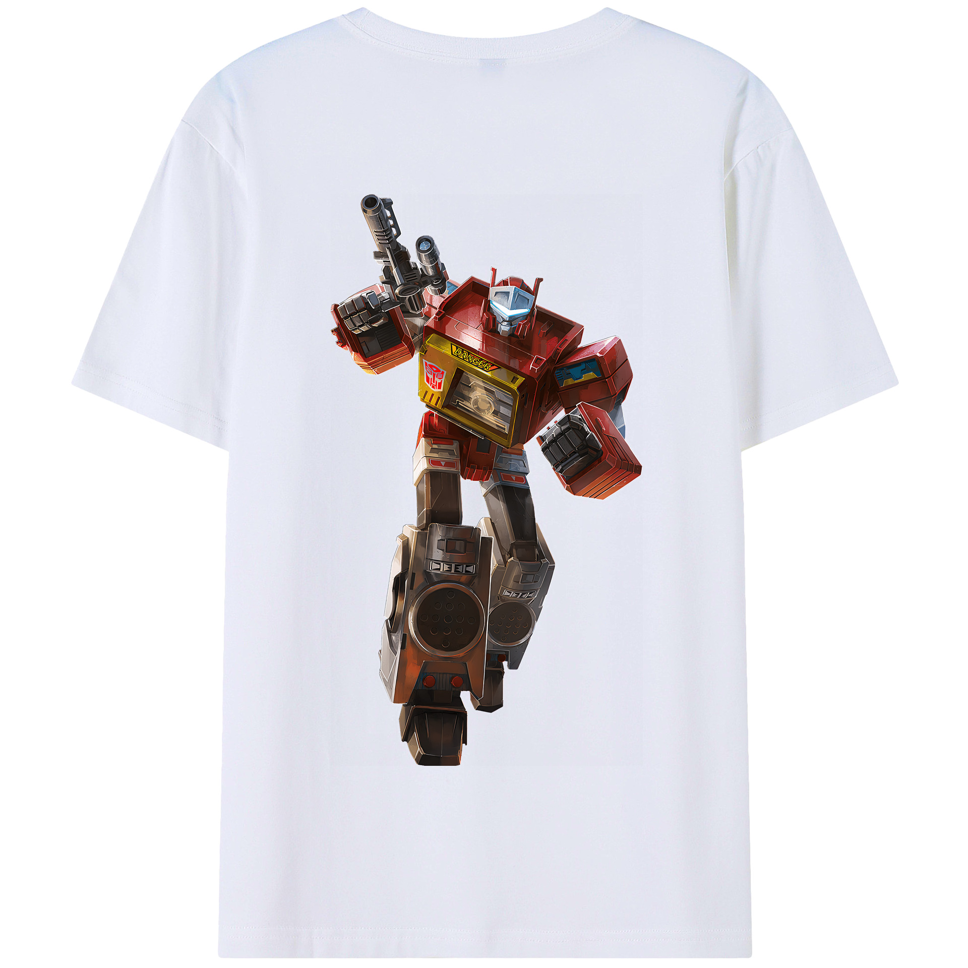 （画像用） Transformers トランスフォーマー 綿100％半袖Tシャツ（背面プリント）