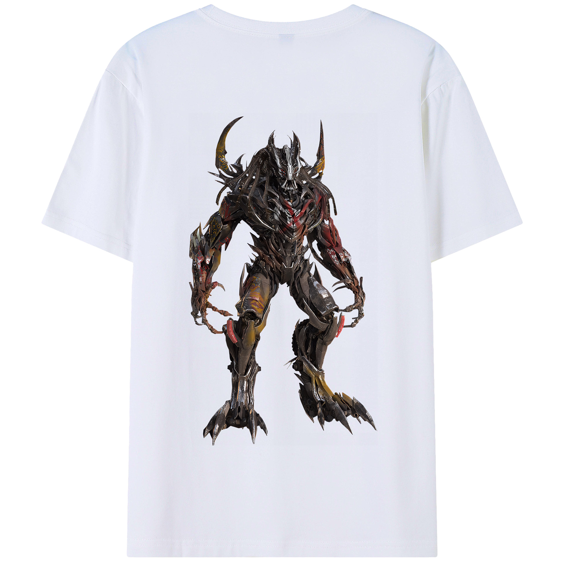 （画像用） Transformers トランスフォーマー 綿100％半袖Tシャツ（背面プリント）