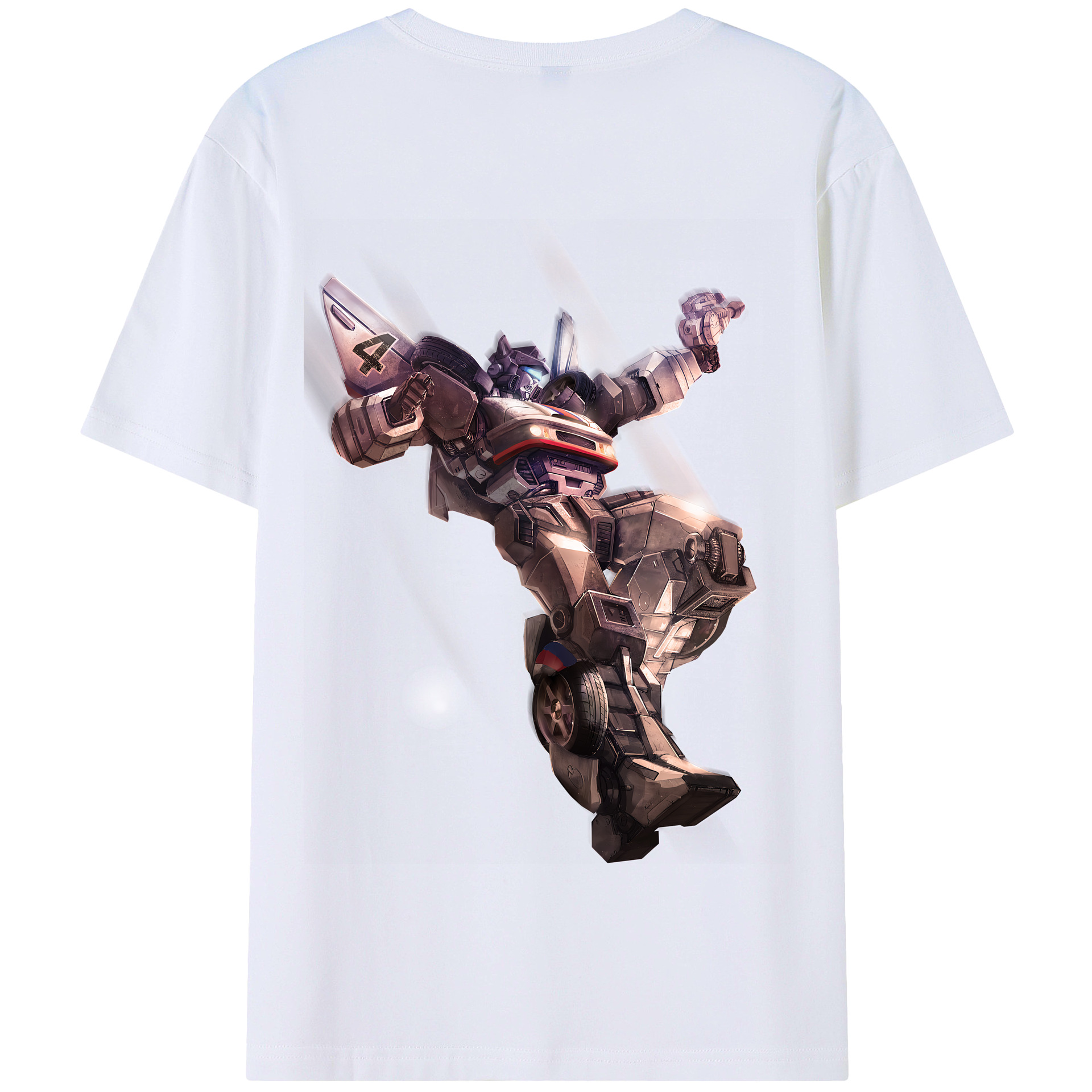 （画像用） Transformers トランスフォーマー 綿100％半袖Tシャツ（背面プリント）