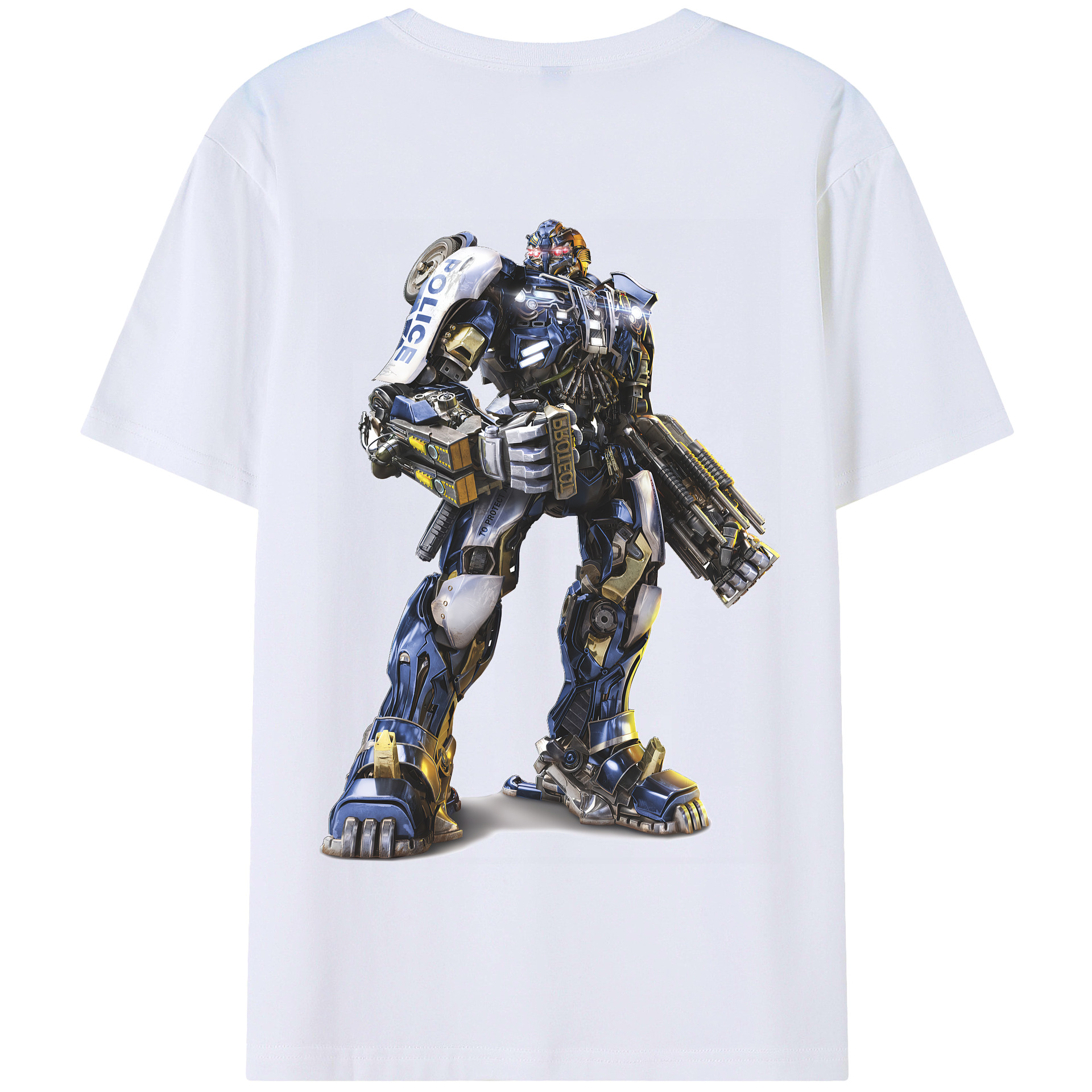 （画像用） Transformers トランスフォーマー 綿100％半袖Tシャツ（背面プリント）
