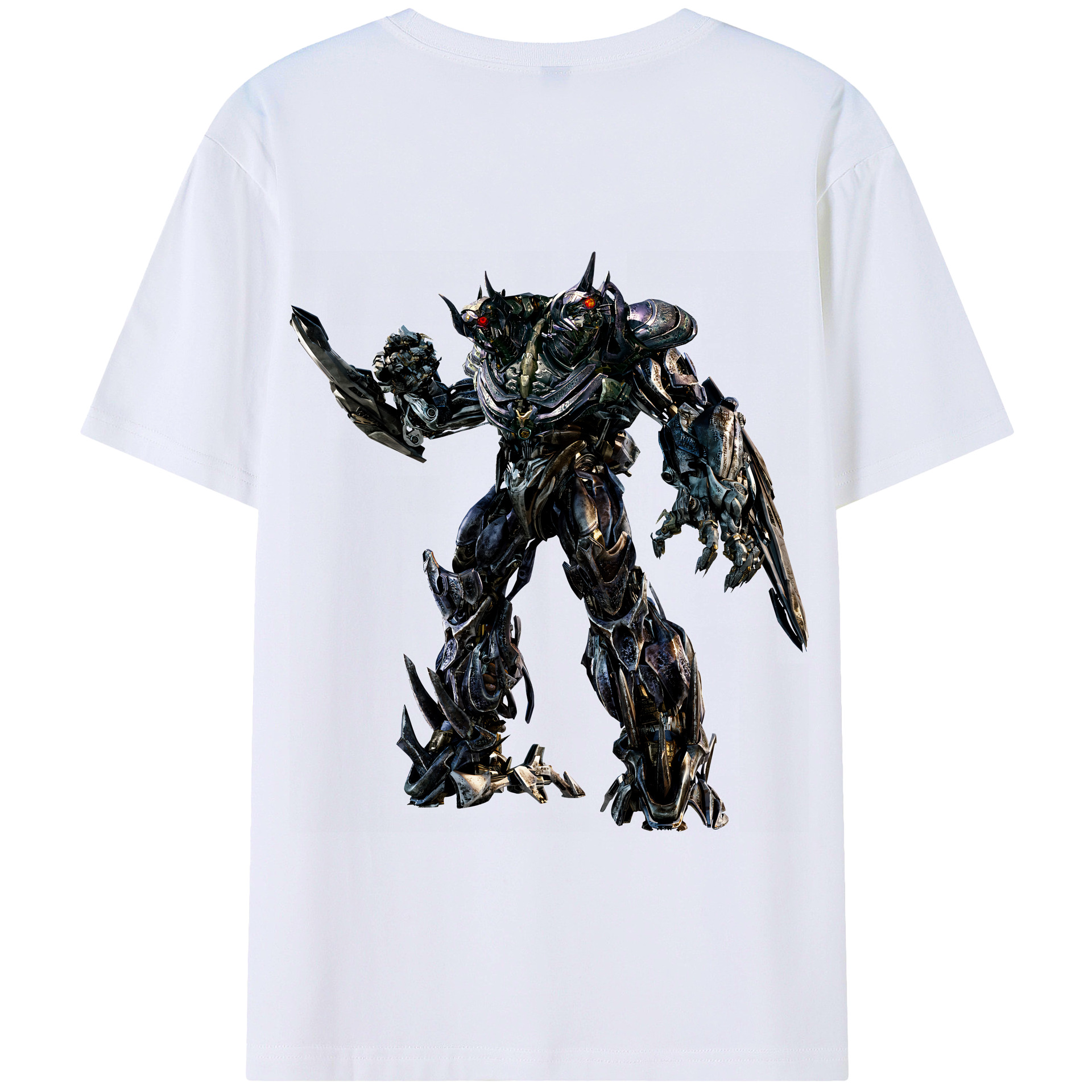 （画像用） Transformers トランスフォーマー 綿100％半袖Tシャツ（背面プリント）