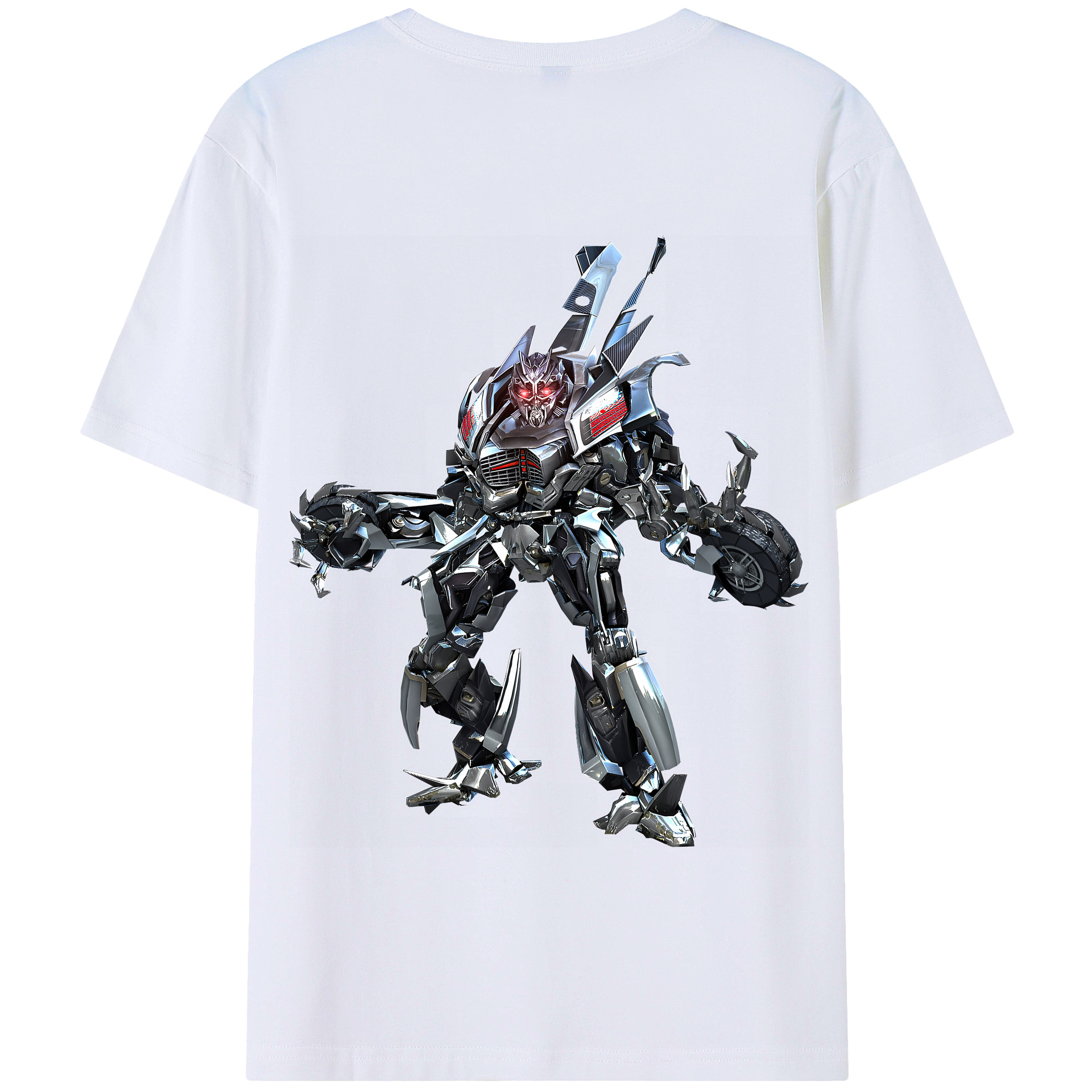 （画像用） Transformers トランスフォーマー 綿100％半袖Tシャツ（背面プリント）