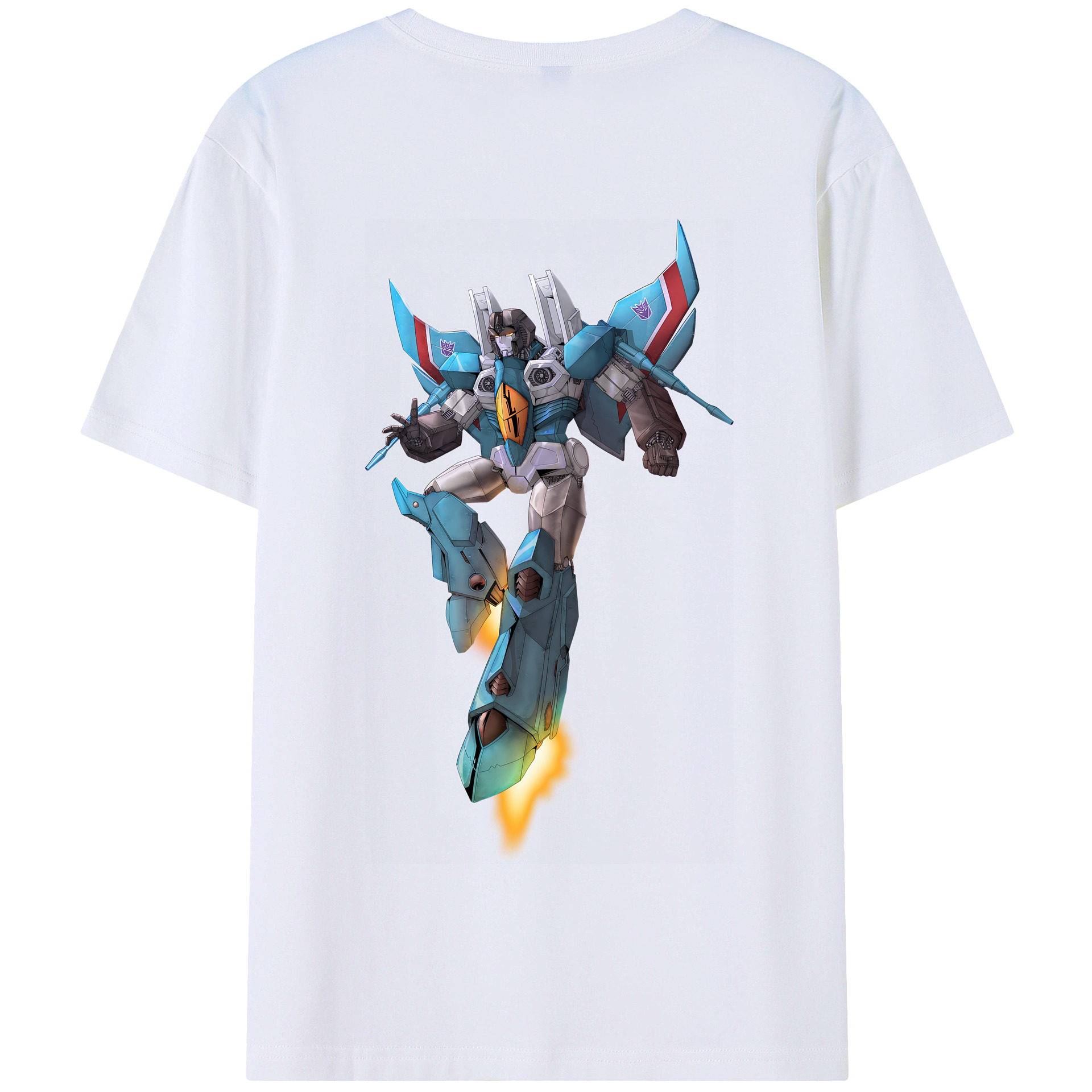 （画像用） Transformers トランスフォーマー 綿100％半袖Tシャツ（背面プリント）