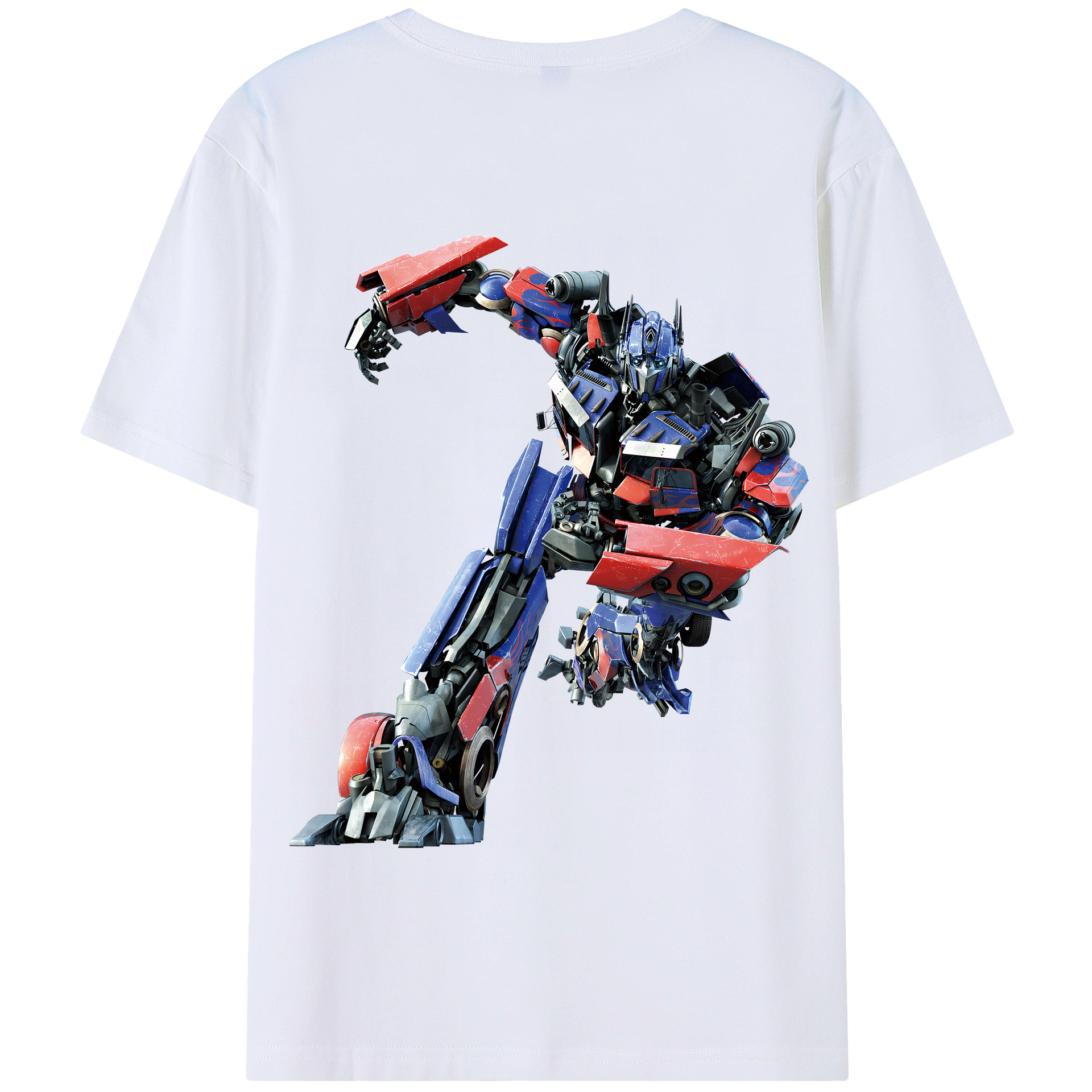 （画像用） Transformers トランスフォーマー 綿100％半袖Tシャツ（背面プリント）