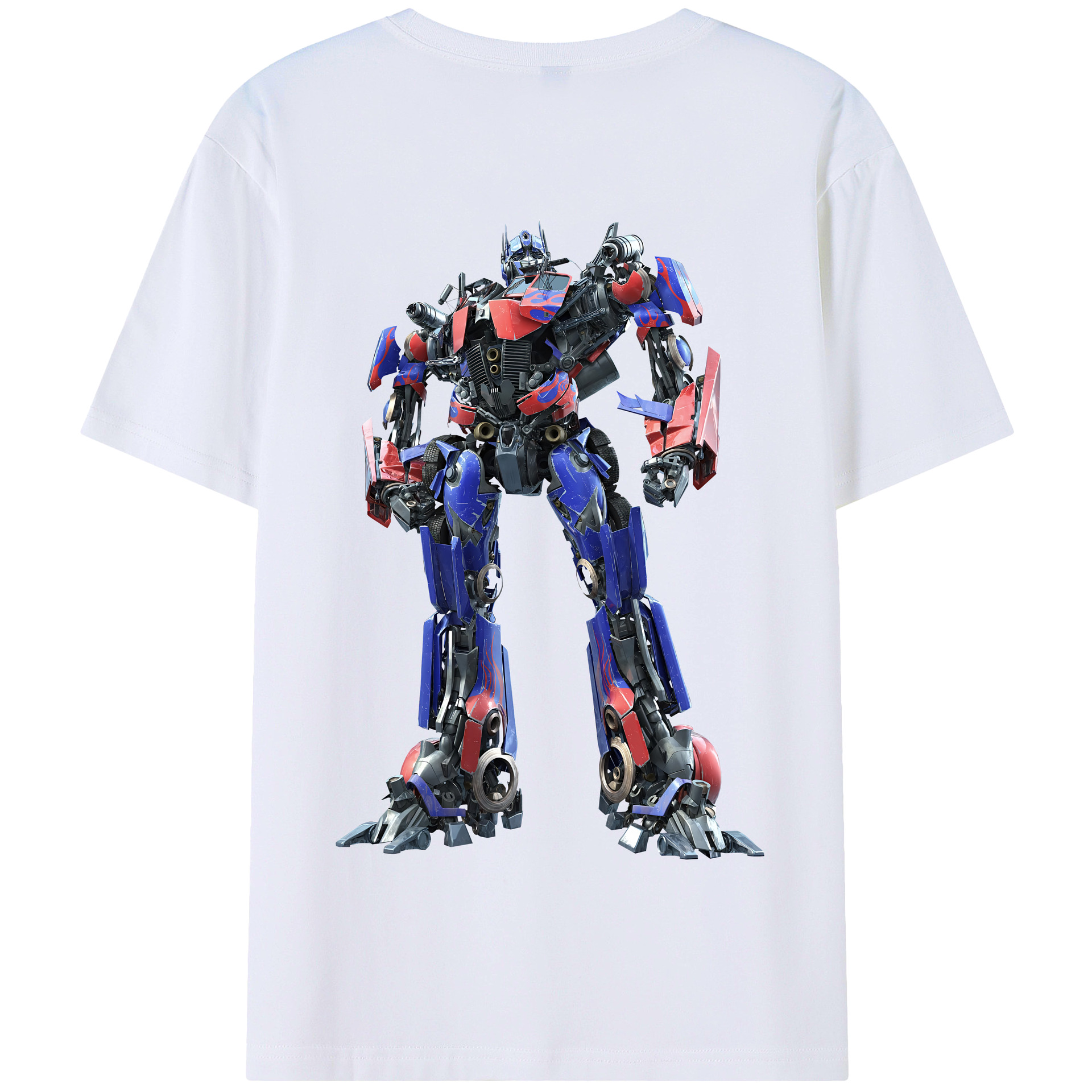 （画像用） Transformers トランスフォーマー 綿100％半袖Tシャツ（背面プリント）
