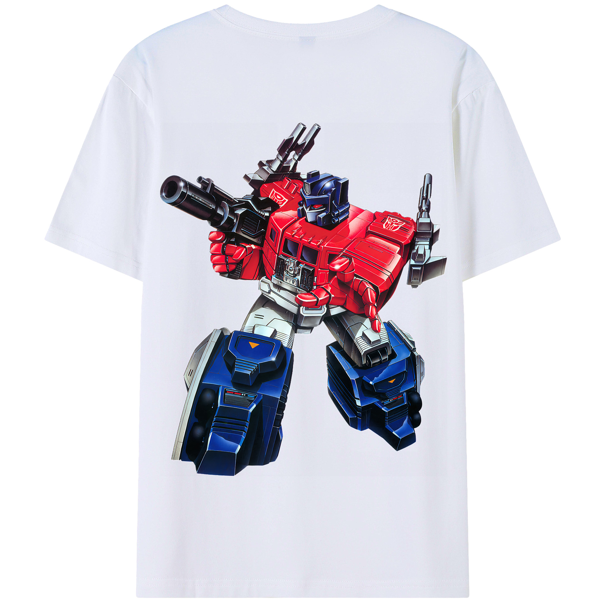 （画像用） Transformers トランスフォーマー 綿100％半袖Tシャツ（背面プリント）