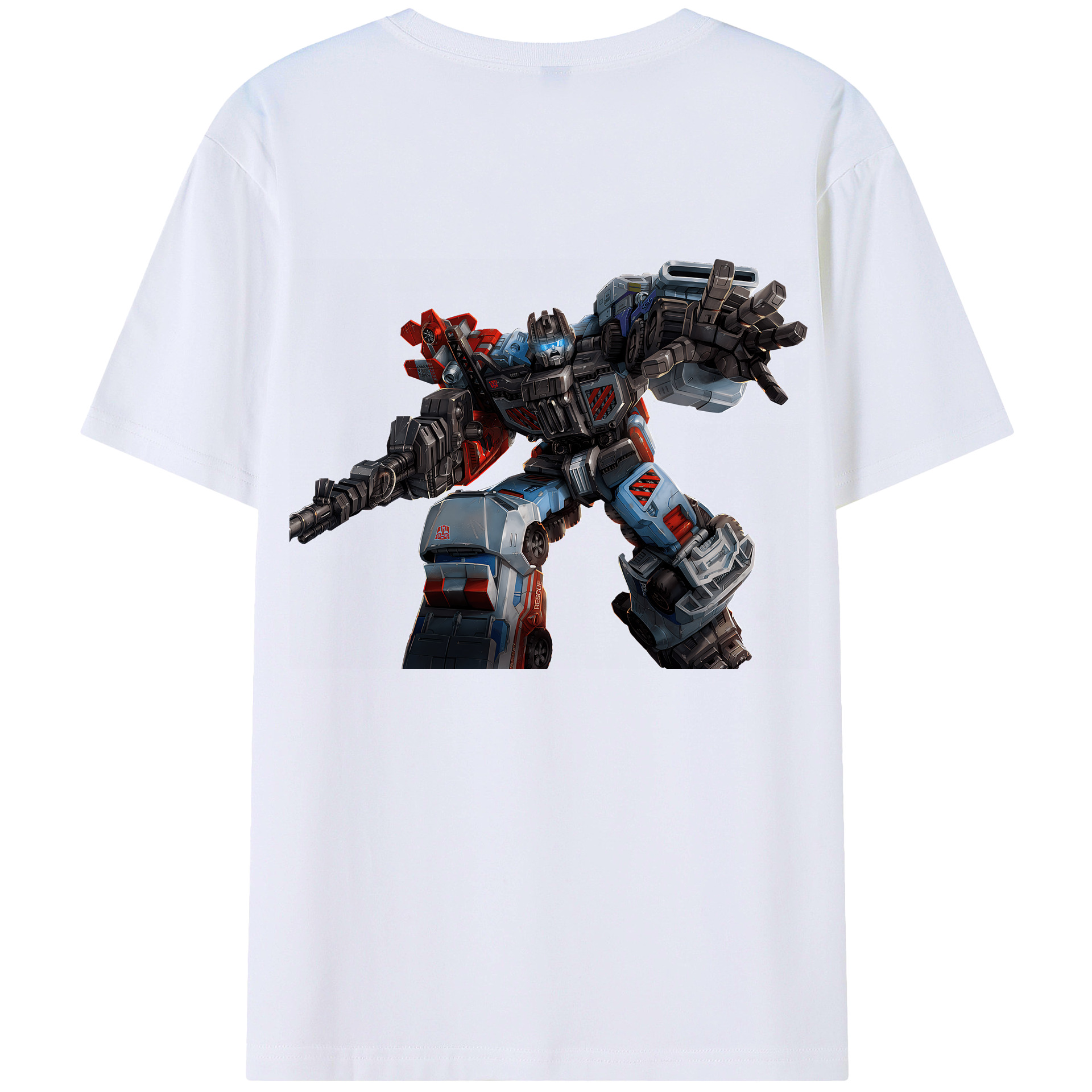（画像用） Transformers トランスフォーマー 綿100％半袖Tシャツ（背面プリント）