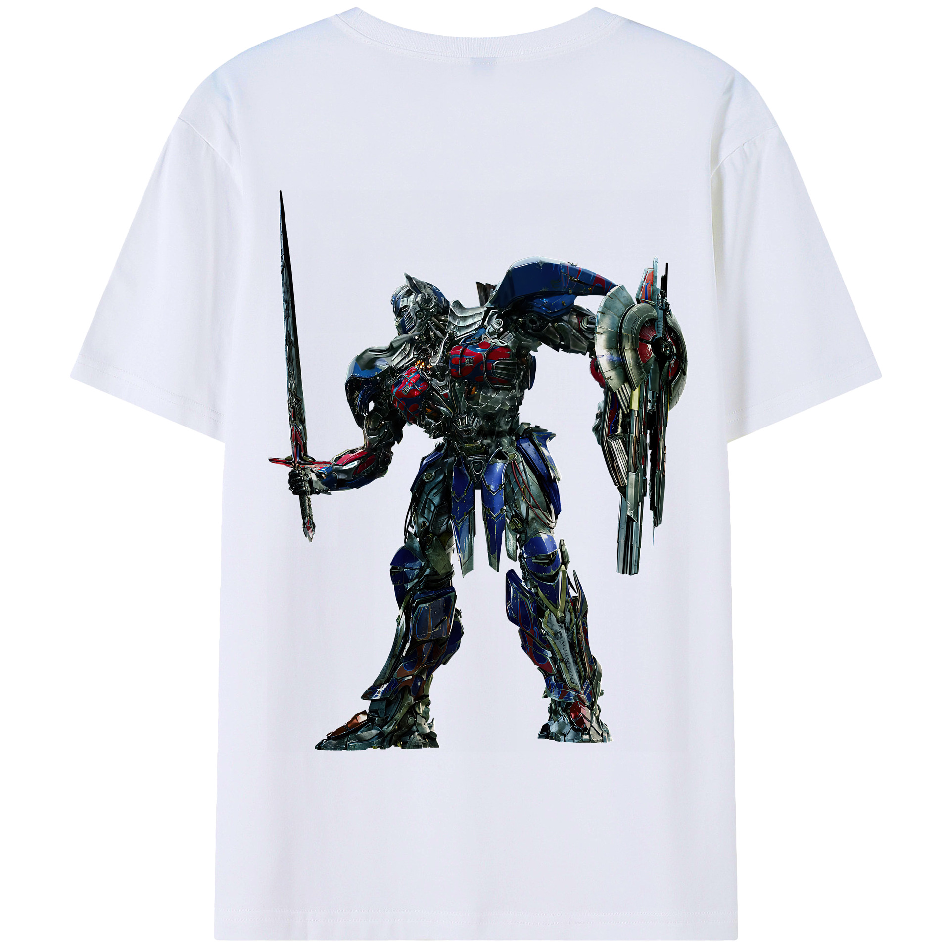 （画像用） Transformers トランスフォーマー 綿100％半袖Tシャツ（背面プリント）