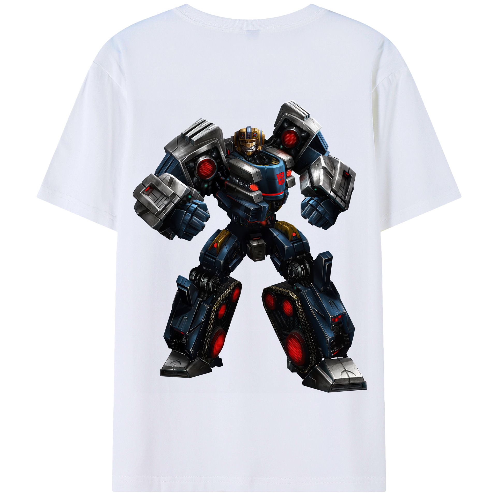 （画像用） Transformers トランスフォーマー 綿100％半袖Tシャツ（背面プリント）