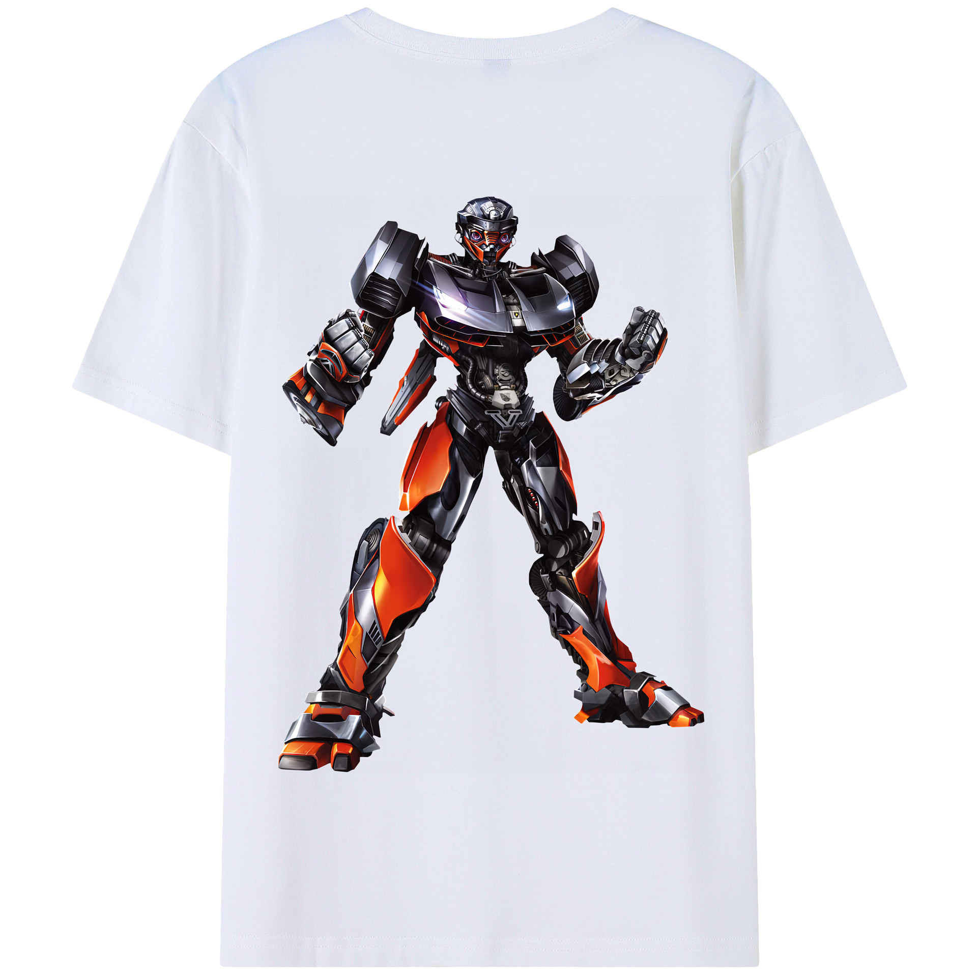 （画像用） Transformers トランスフォーマー 綿100％半袖Tシャツ（背面プリント）