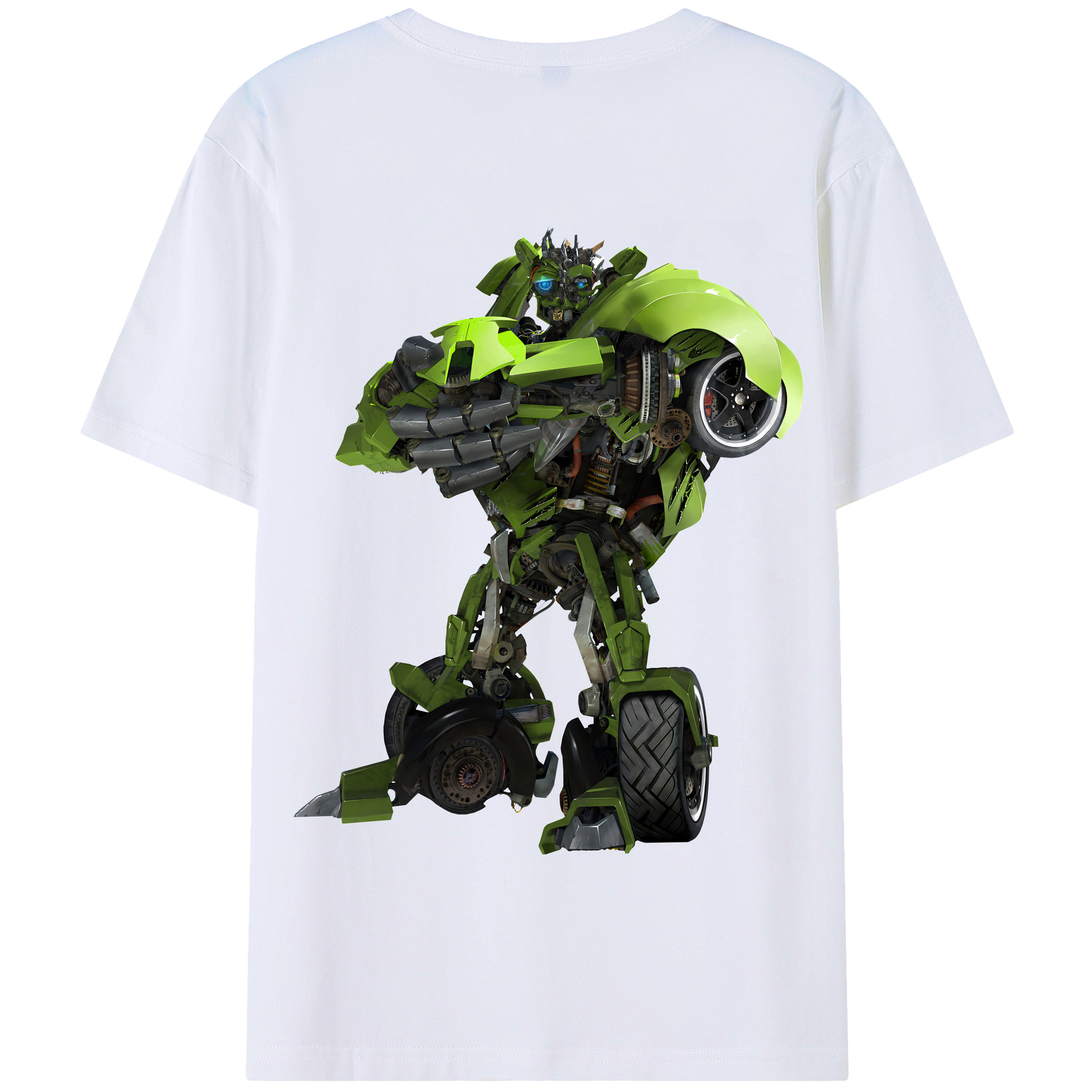 （画像用） Transformers トランスフォーマー 綿100％半袖Tシャツ（背面プリント）