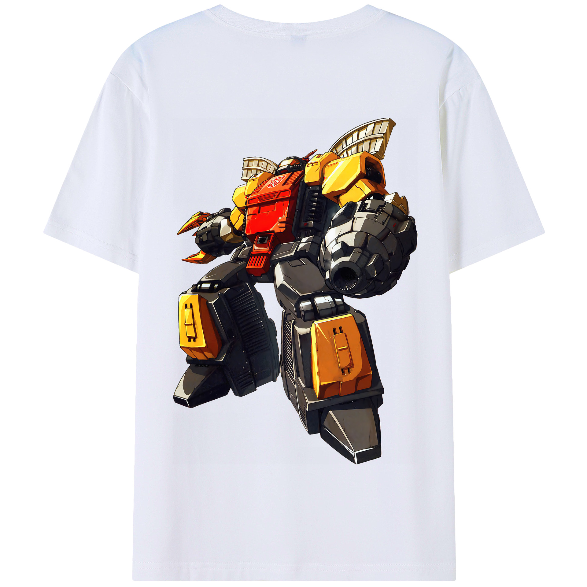 （画像用） Transformers トランスフォーマー 綿100％半袖Tシャツ（背面プリント）