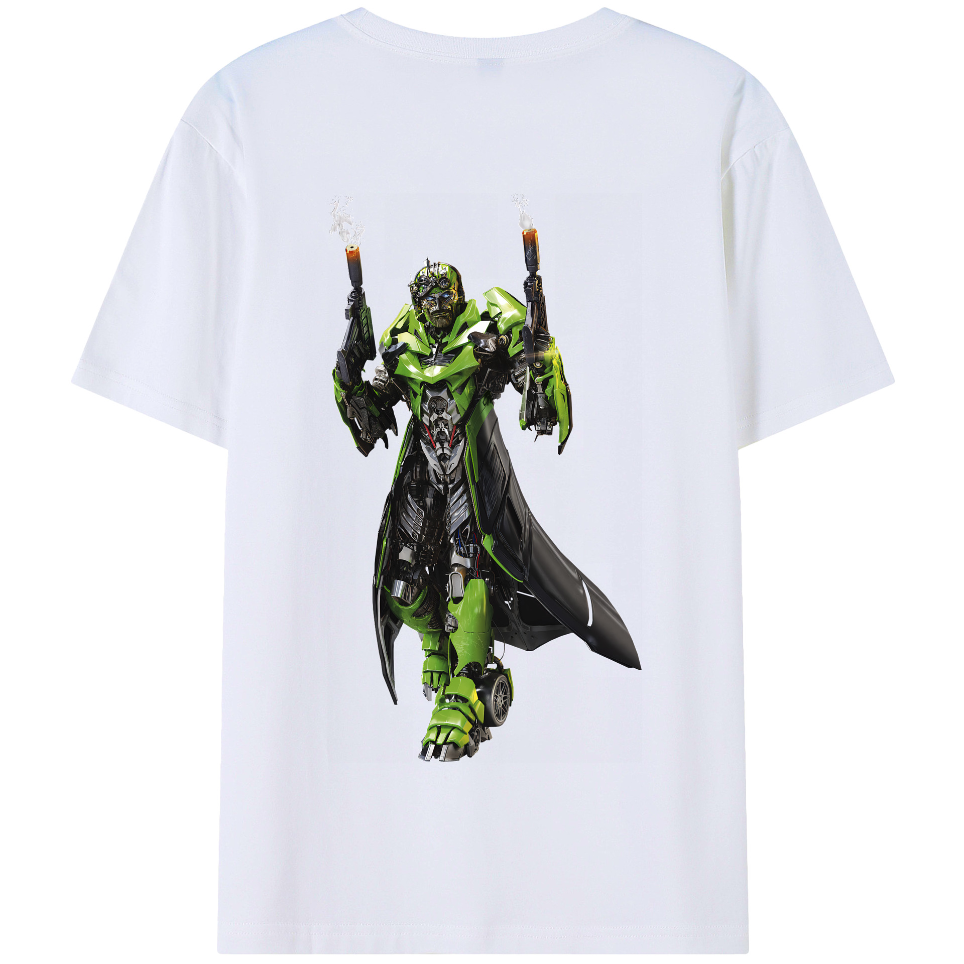 （画像用） Transformers トランスフォーマー 綿100％半袖Tシャツ（背面プリント）