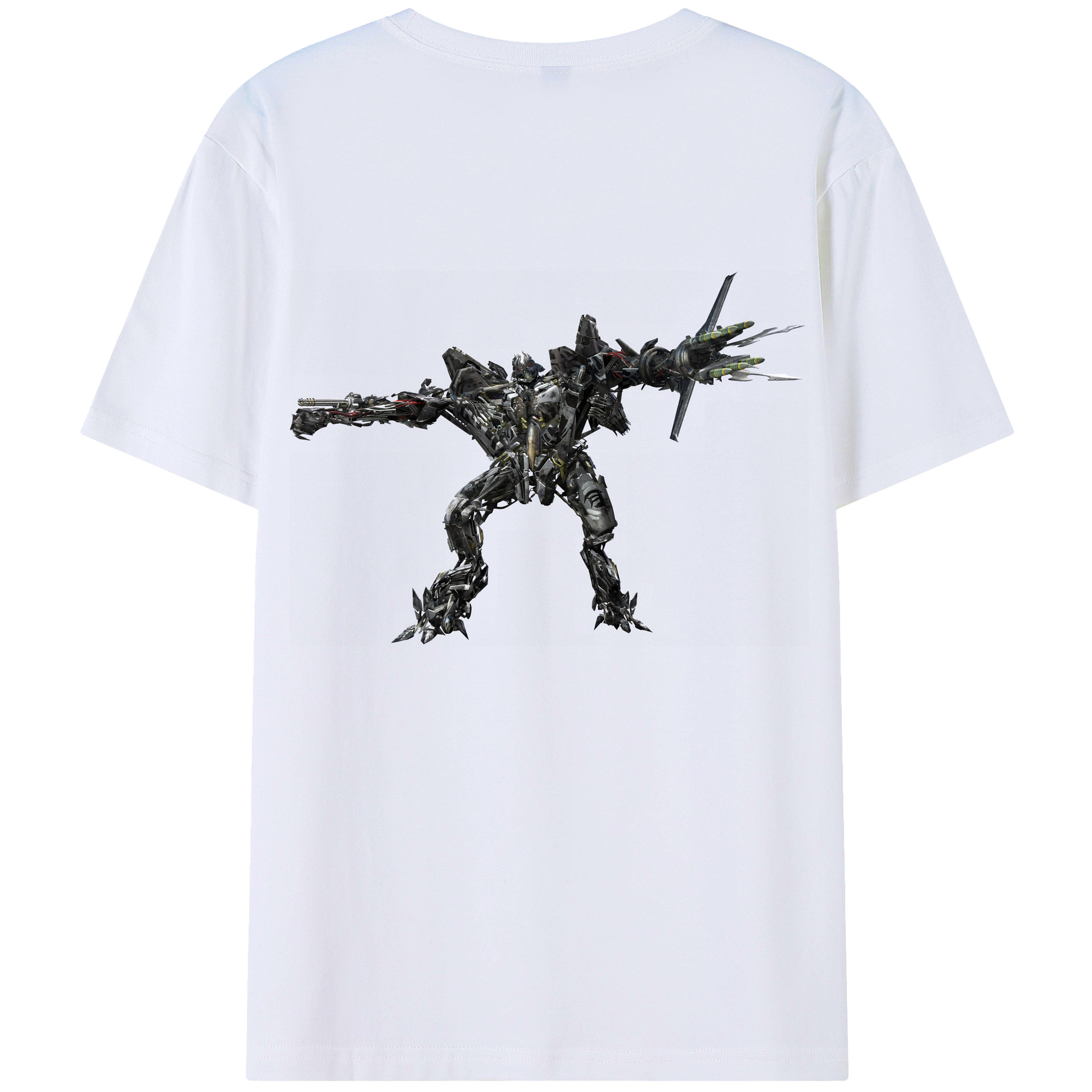 （画像用） Transformers トランスフォーマー 綿100％半袖Tシャツ（背面プリント）