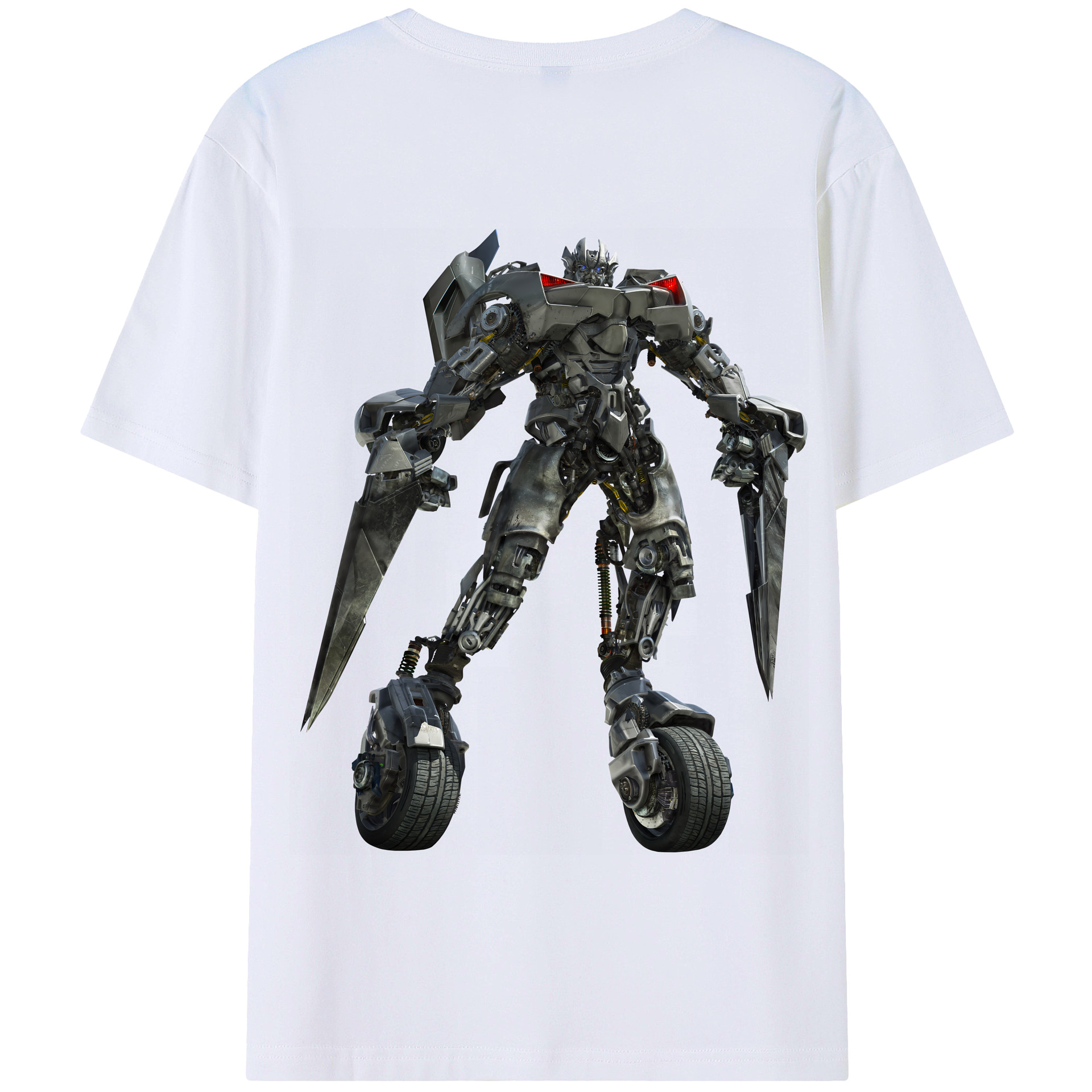 （画像用） Transformers トランスフォーマー 綿100％半袖Tシャツ（背面プリント）