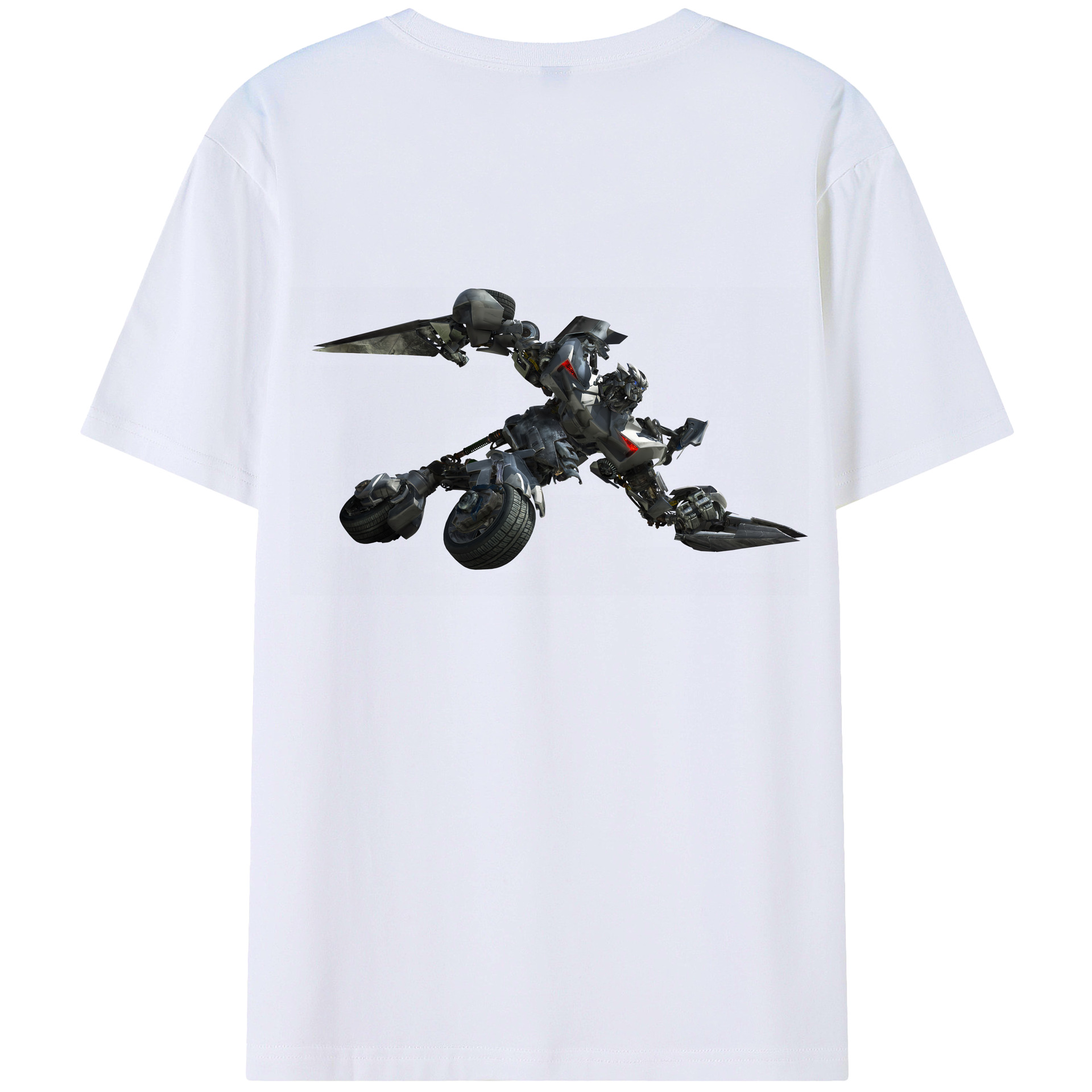 （画像用） Transformers トランスフォーマー 綿100％半袖Tシャツ（背面プリント）