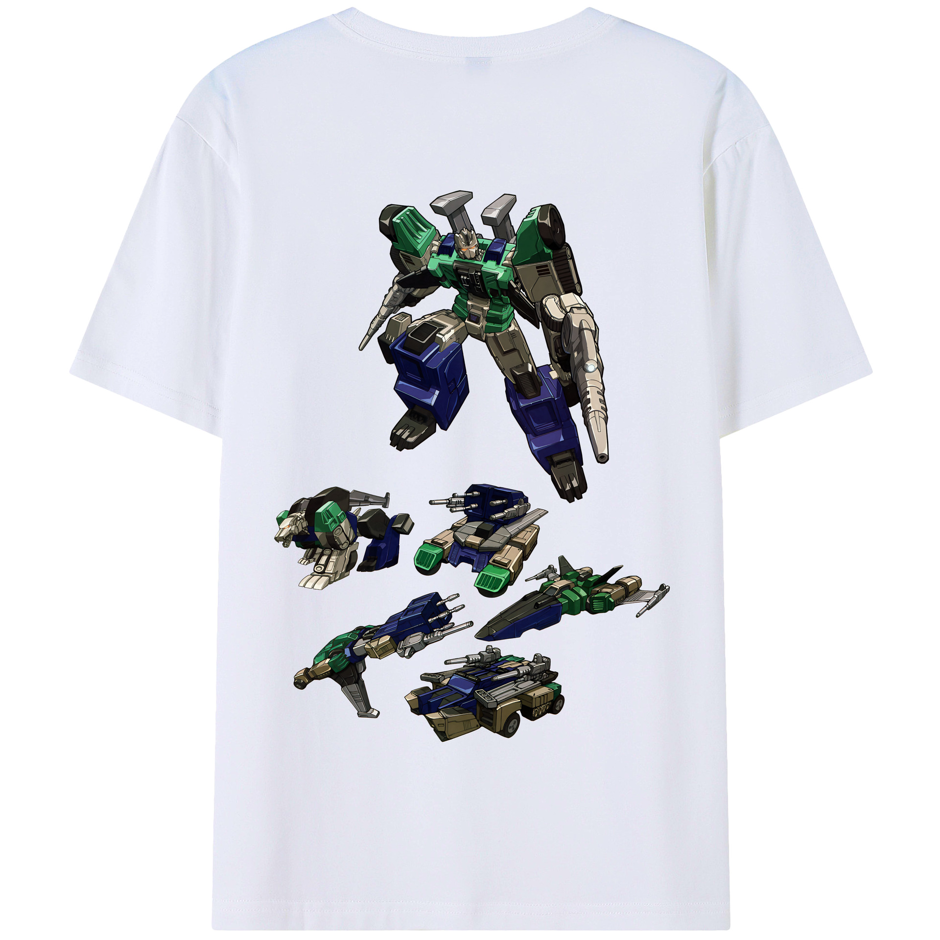 （画像用） Transformers トランスフォーマー 綿100％半袖Tシャツ（背面プリント）