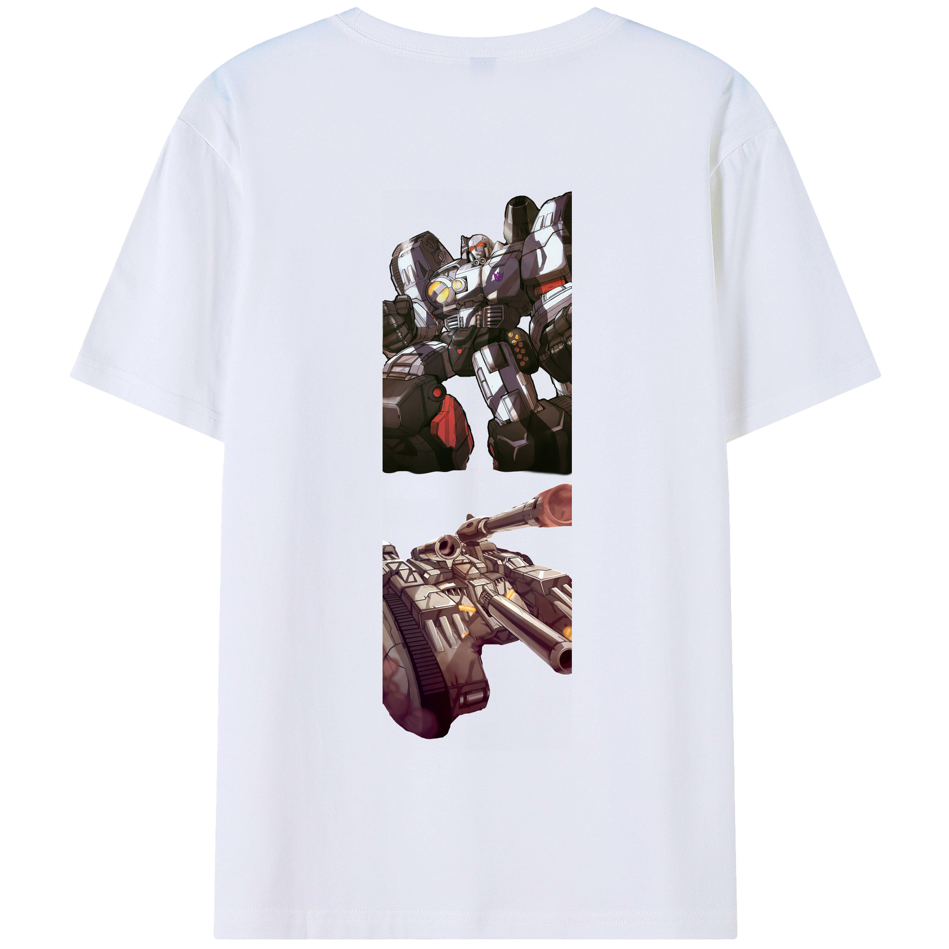 （画像用） Transformers トランスフォーマー 綿100％半袖Tシャツ（背面プリント）