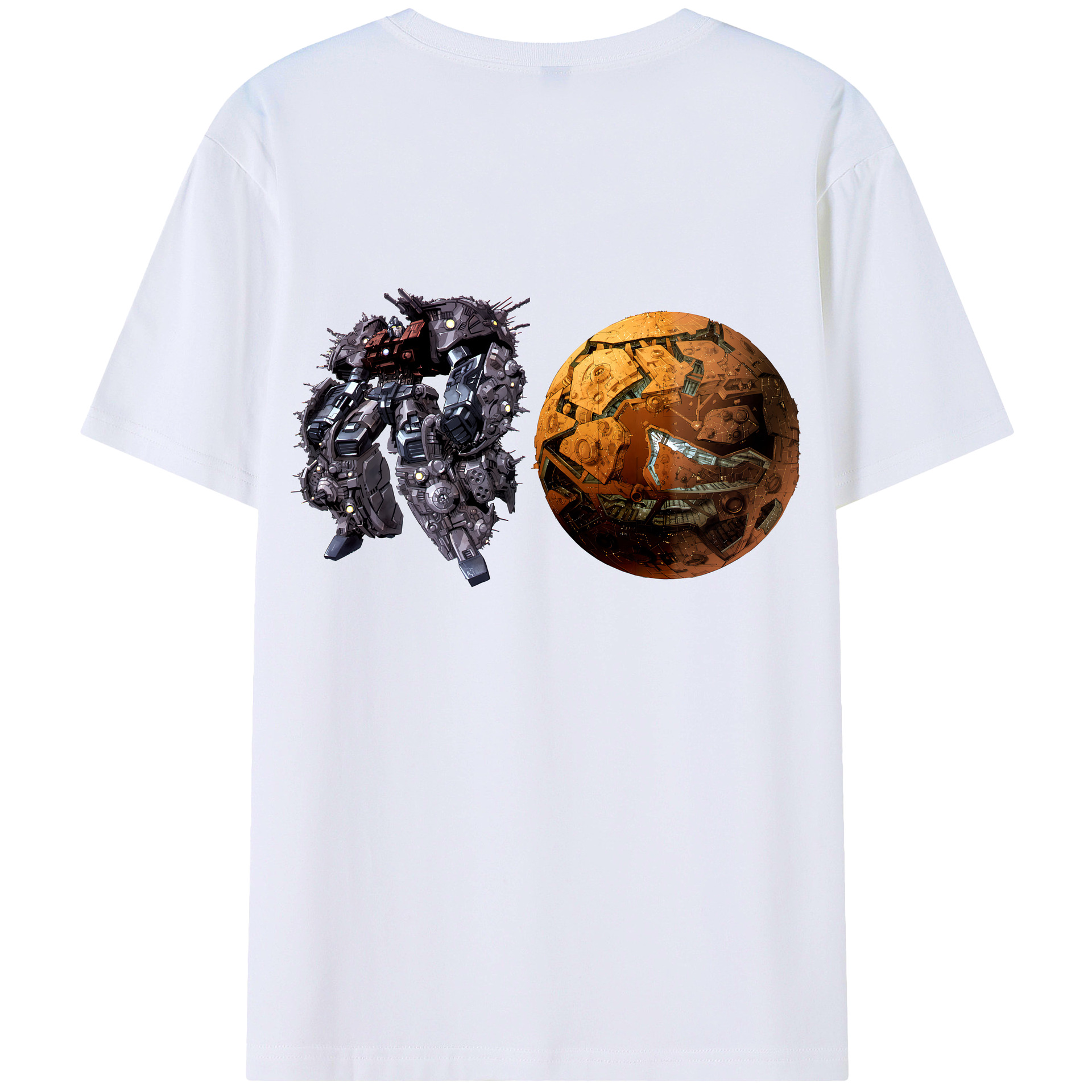 （画像用） Transformers トランスフォーマー 綿100％半袖Tシャツ（背面プリント）