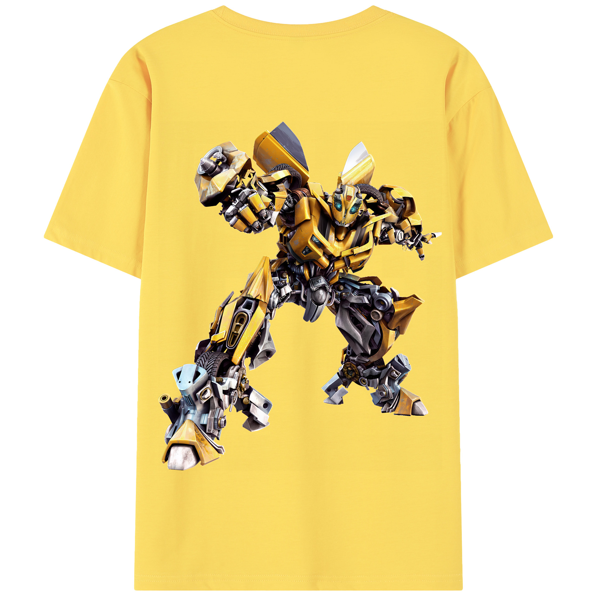 （画像用） Transformers トランスフォーマー 綿100％半袖Tシャツ（背面プリント）