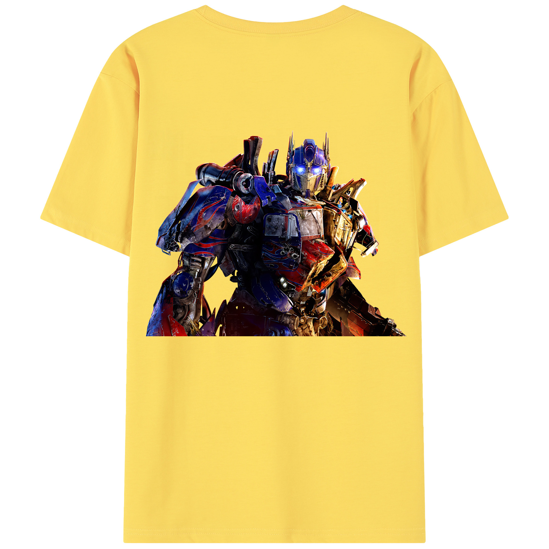 （画像用） Transformers トランスフォーマー 綿100％半袖Tシャツ（背面プリント）
