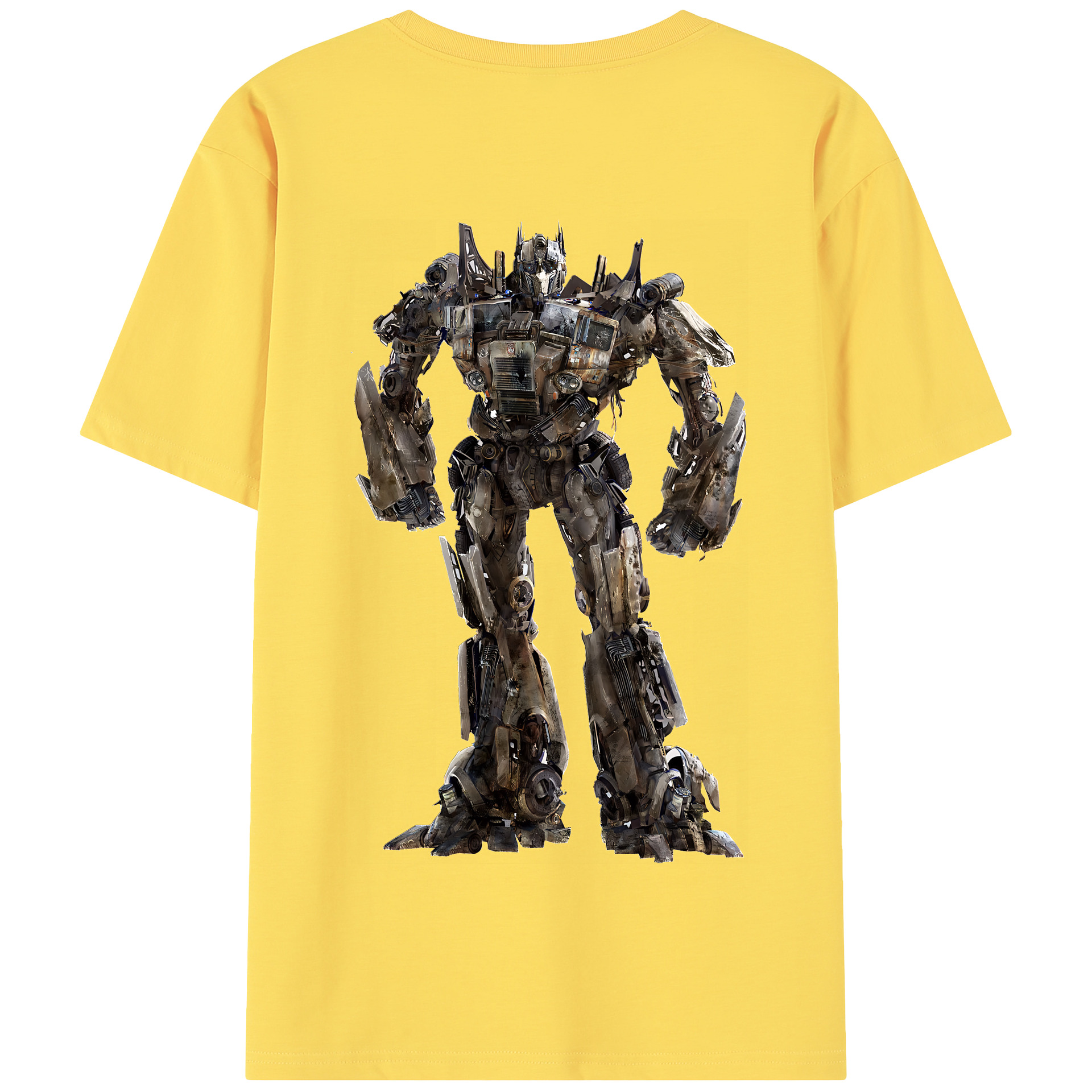 （画像用） Transformers トランスフォーマー 綿100％半袖Tシャツ（背面プリント）