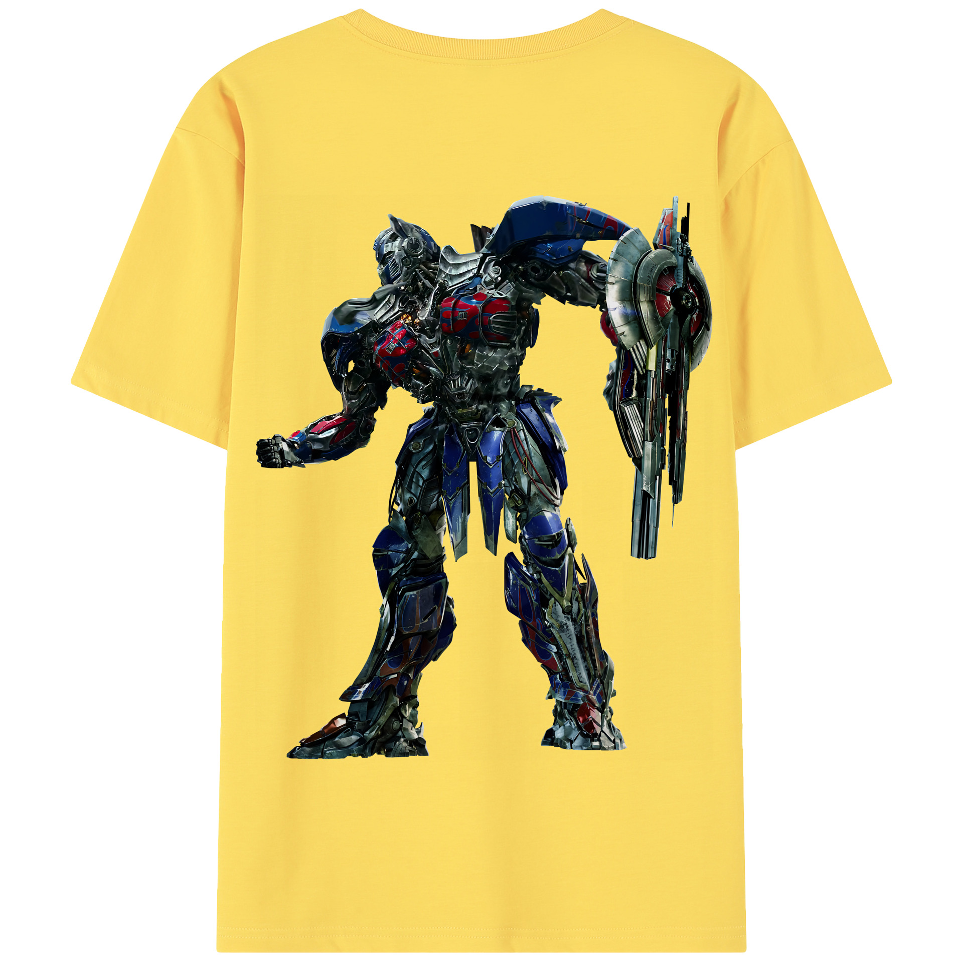 （画像用） Transformers トランスフォーマー 綿100％半袖Tシャツ（背面プリント）