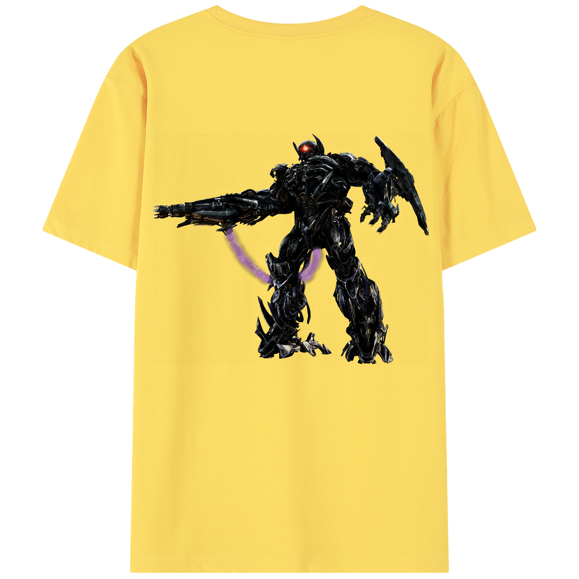 （画像用） Transformers トランスフォーマー 綿100％半袖Tシャツ（背面プリント）