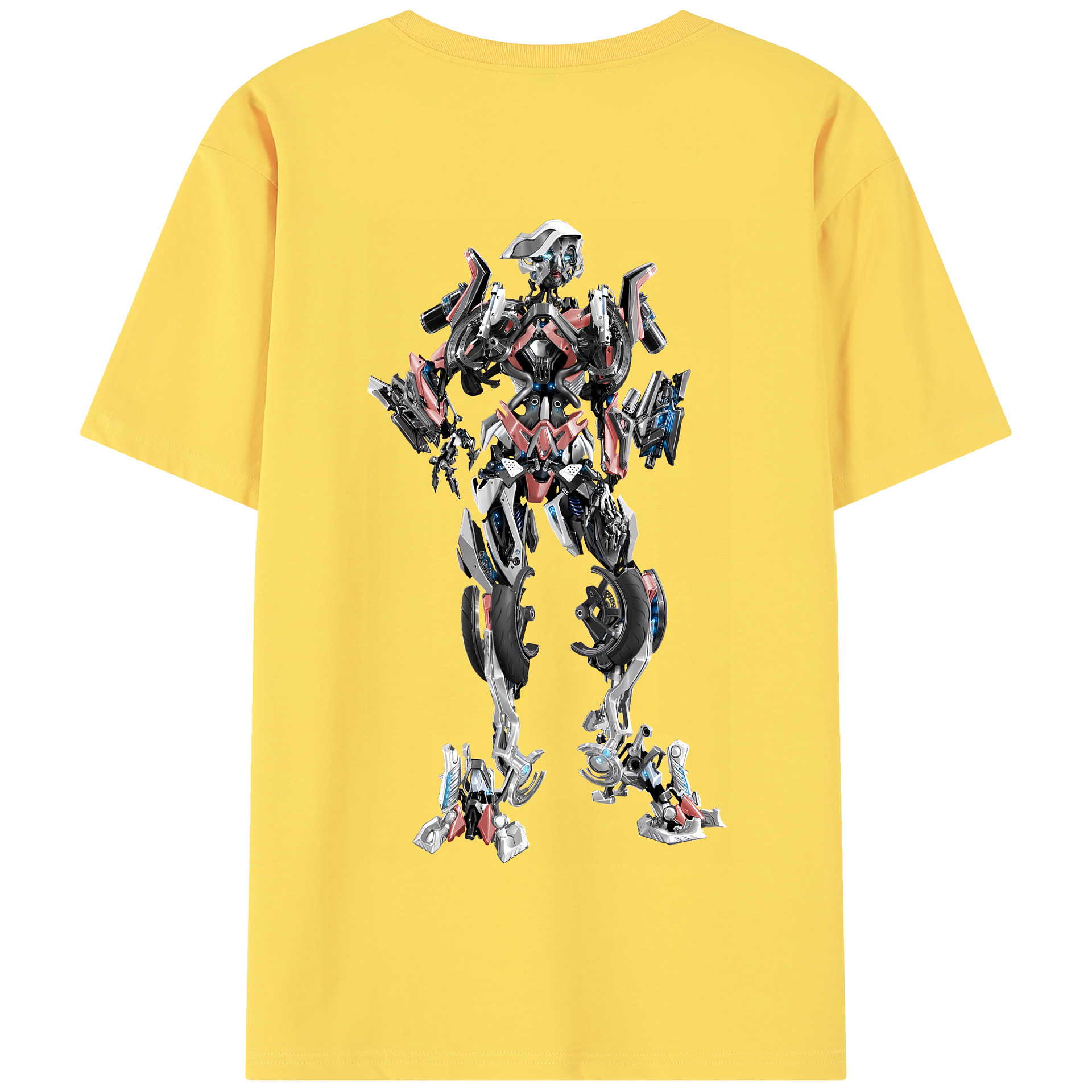 （画像用） Transformers トランスフォーマー 綿100％半袖Tシャツ（背面プリント）