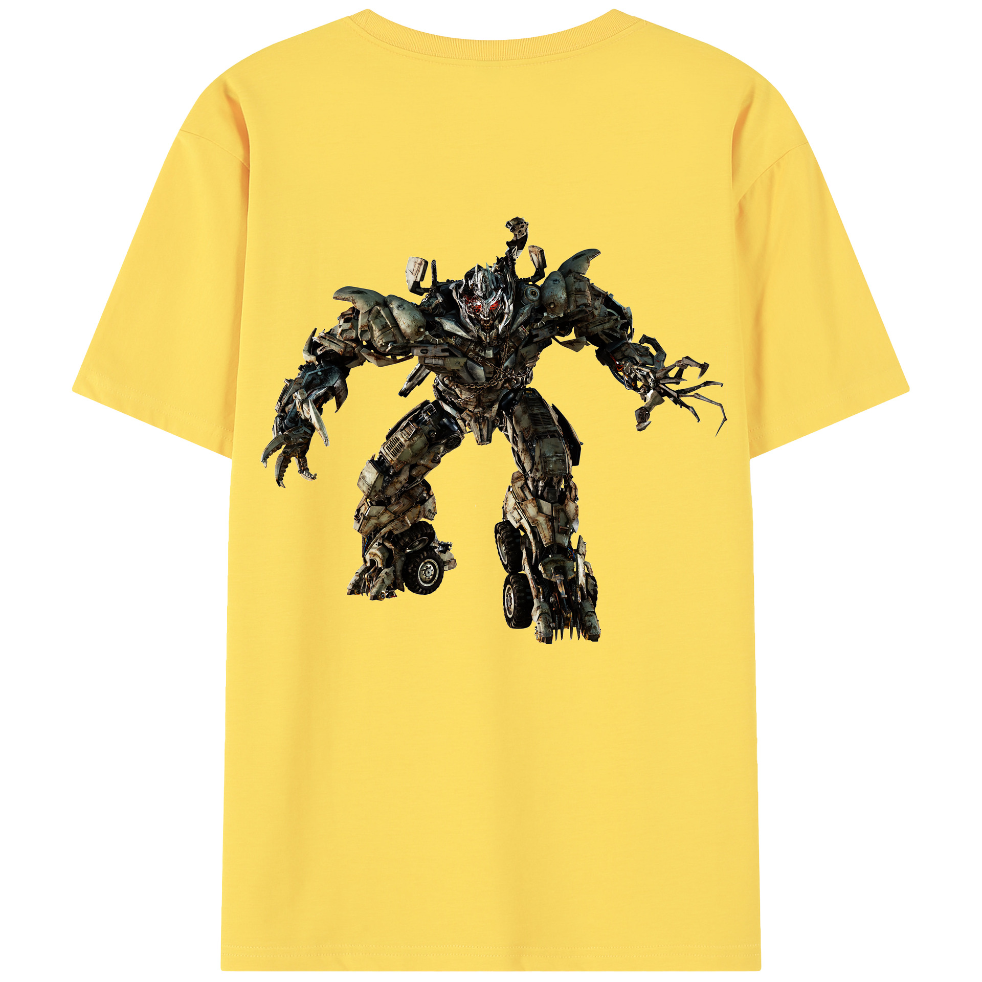 （画像用） Transformers トランスフォーマー 綿100％半袖Tシャツ（背面プリント）