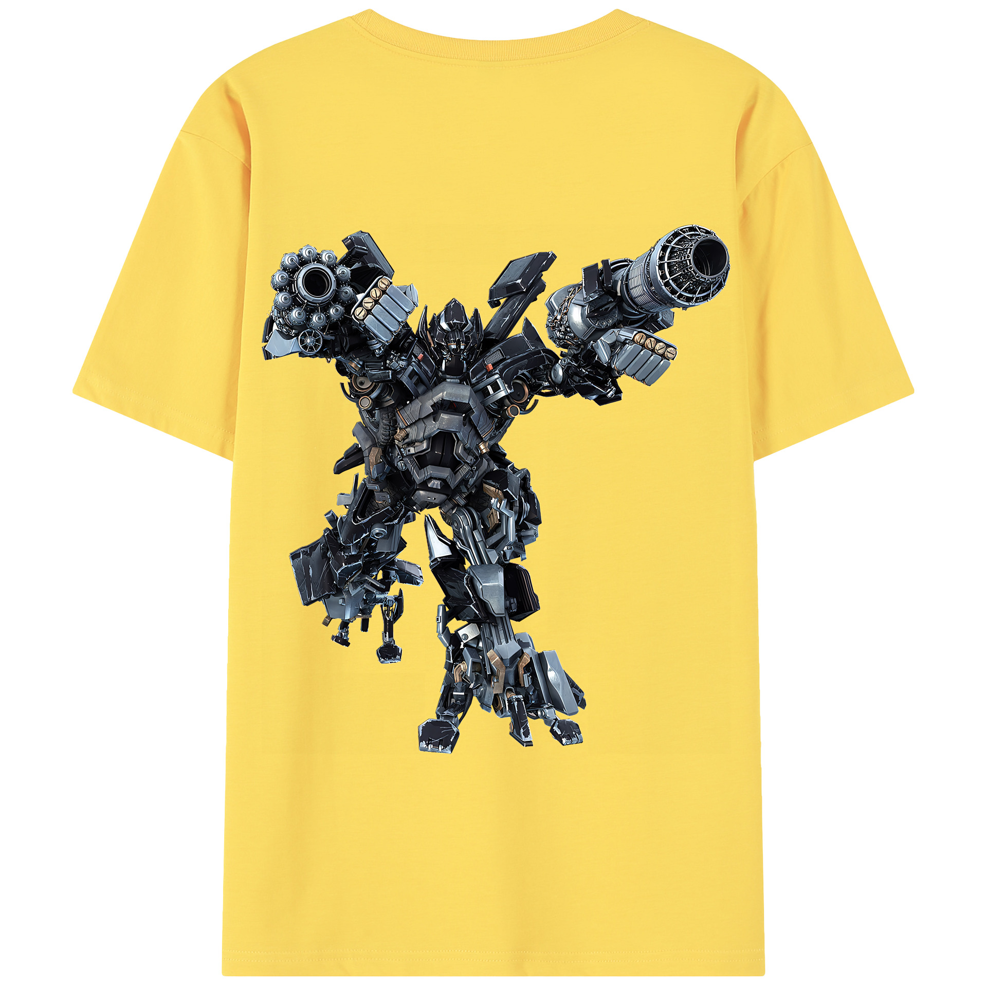 （画像用） Transformers トランスフォーマー 綿100％半袖Tシャツ（背面プリント）