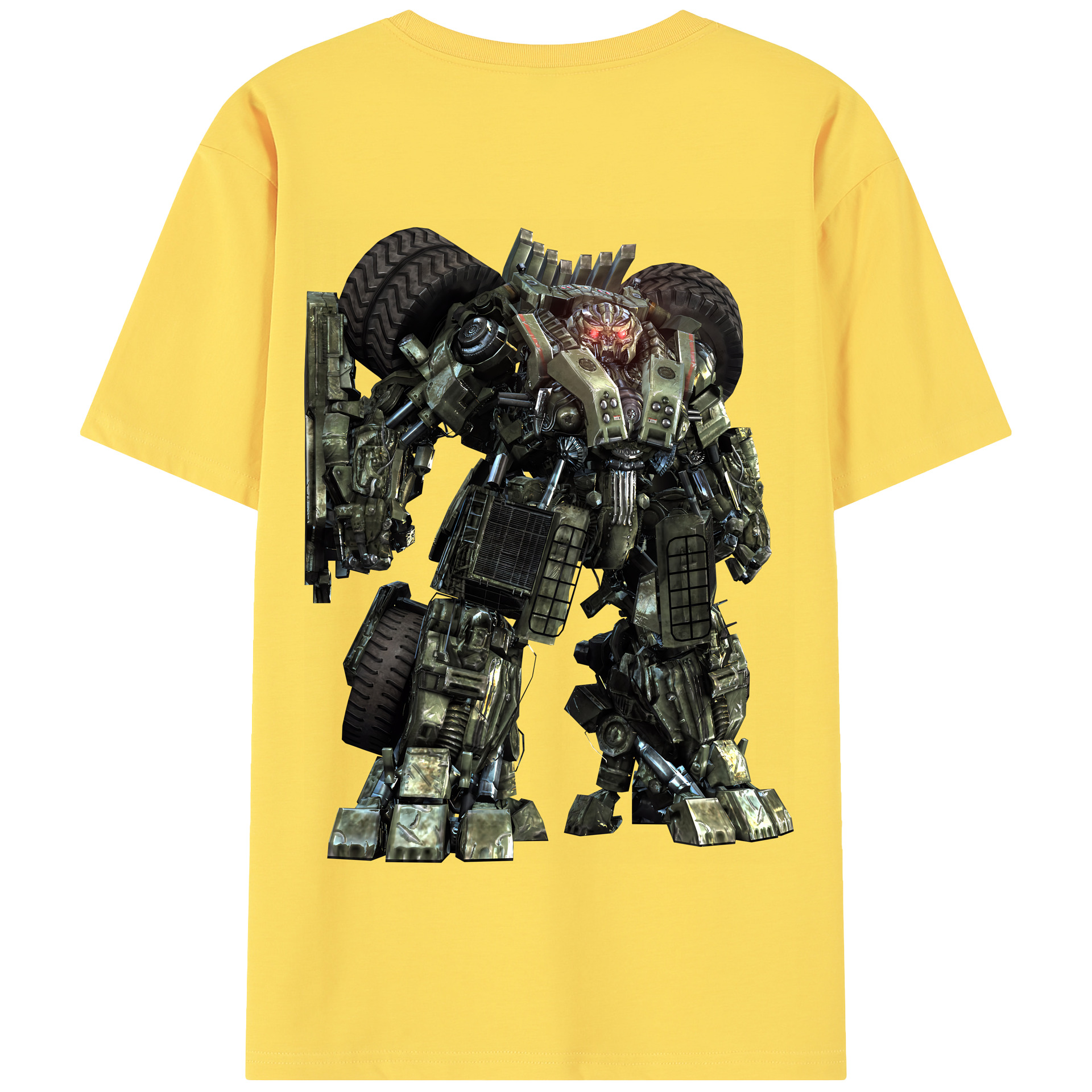 （画像用） Transformers トランスフォーマー 綿100％半袖Tシャツ（背面プリント）