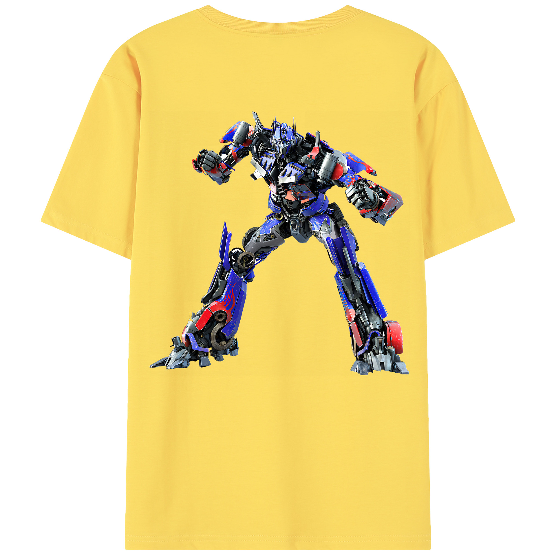 （画像用） Transformers トランスフォーマー 綿100％半袖Tシャツ（背面プリント）