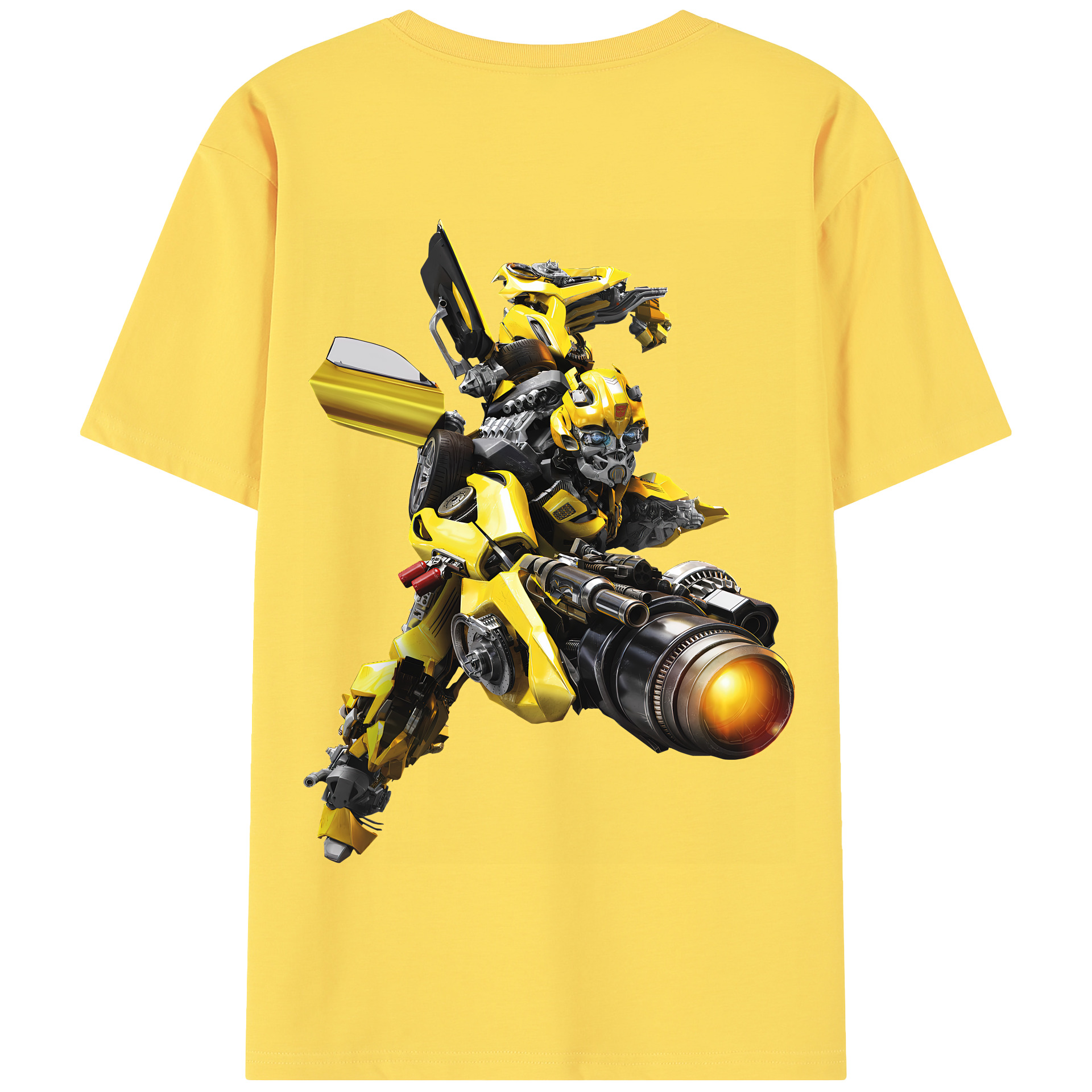 （画像用） Transformers トランスフォーマー 綿100％半袖Tシャツ（背面プリント）
