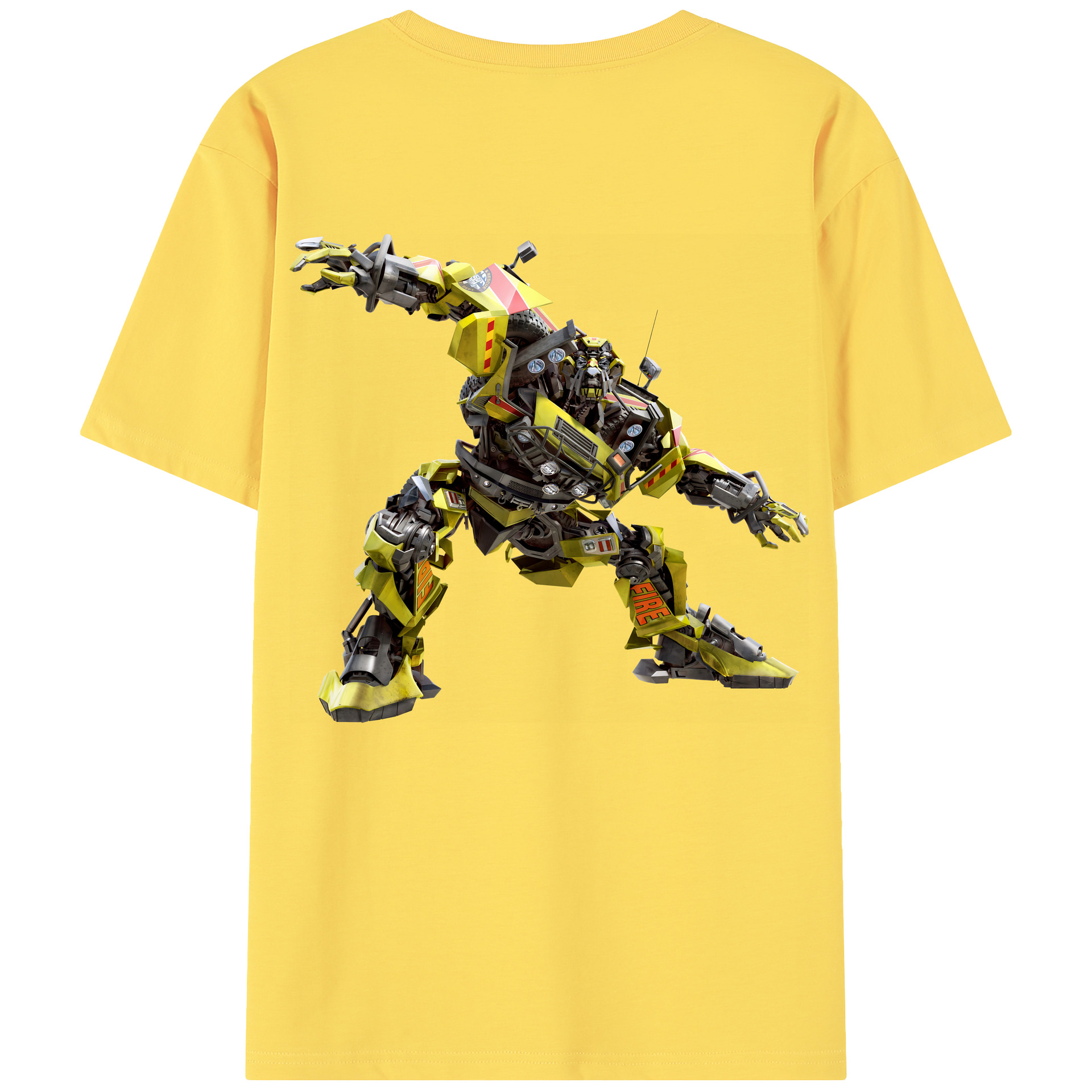 （画像用） Transformers トランスフォーマー 綿100％半袖Tシャツ（背面プリント）