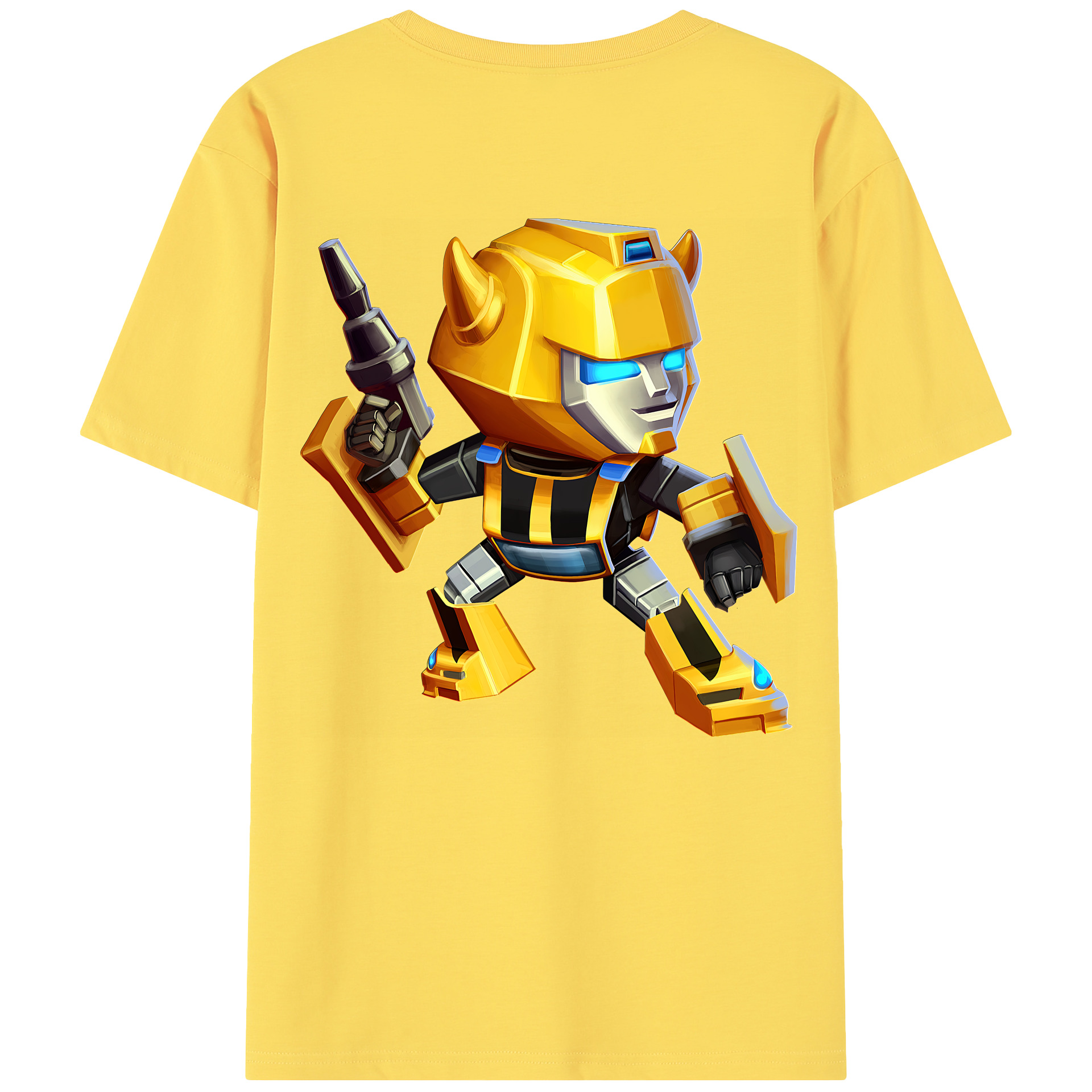 （画像用） Transformers トランスフォーマー 綿100％半袖Tシャツ（背面プリント）