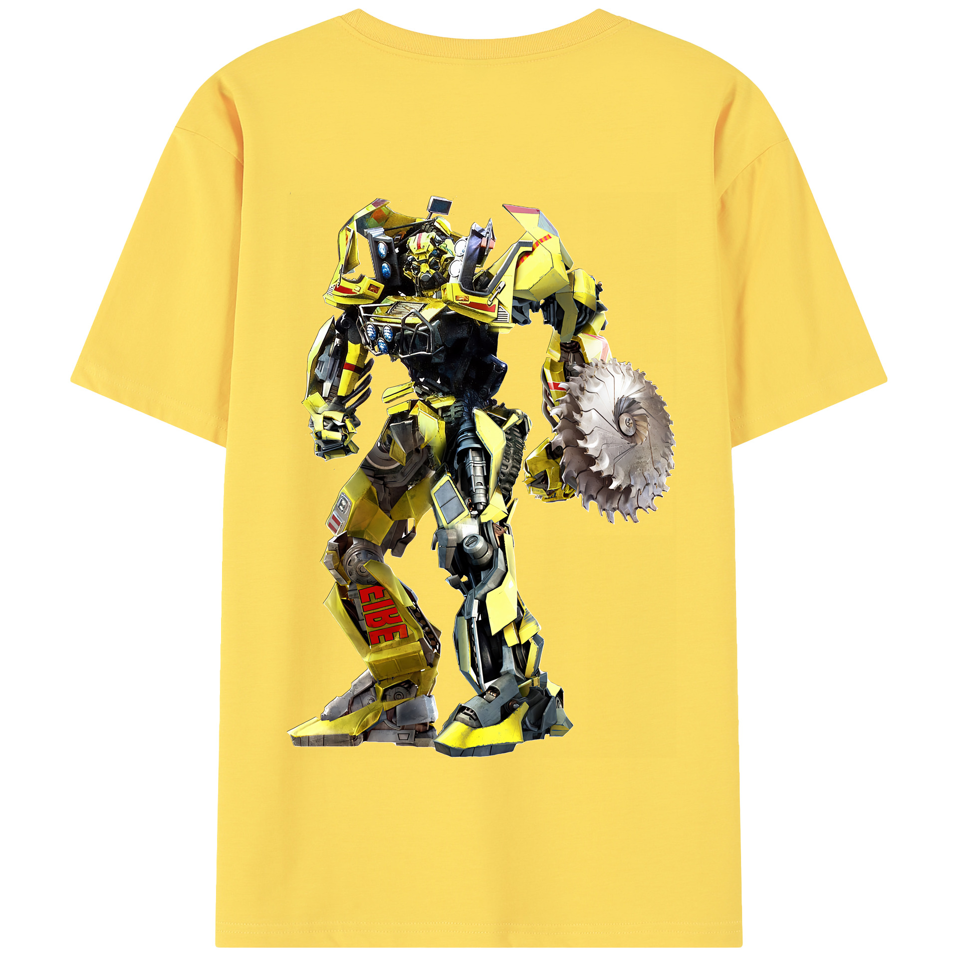 （画像用） Transformers トランスフォーマー 綿100％半袖Tシャツ（背面プリント）
