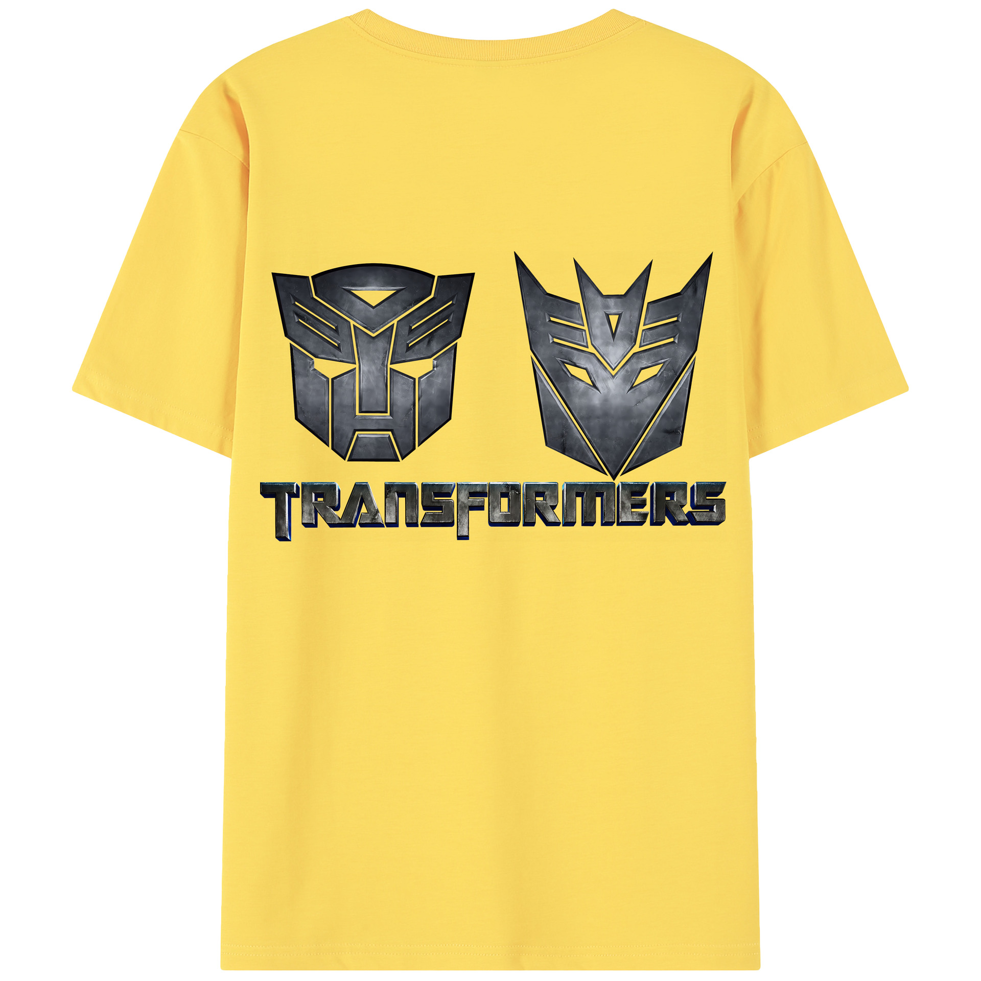 （画像用） Transformers トランスフォーマー 綿100％半袖Tシャツ（背面プリント）