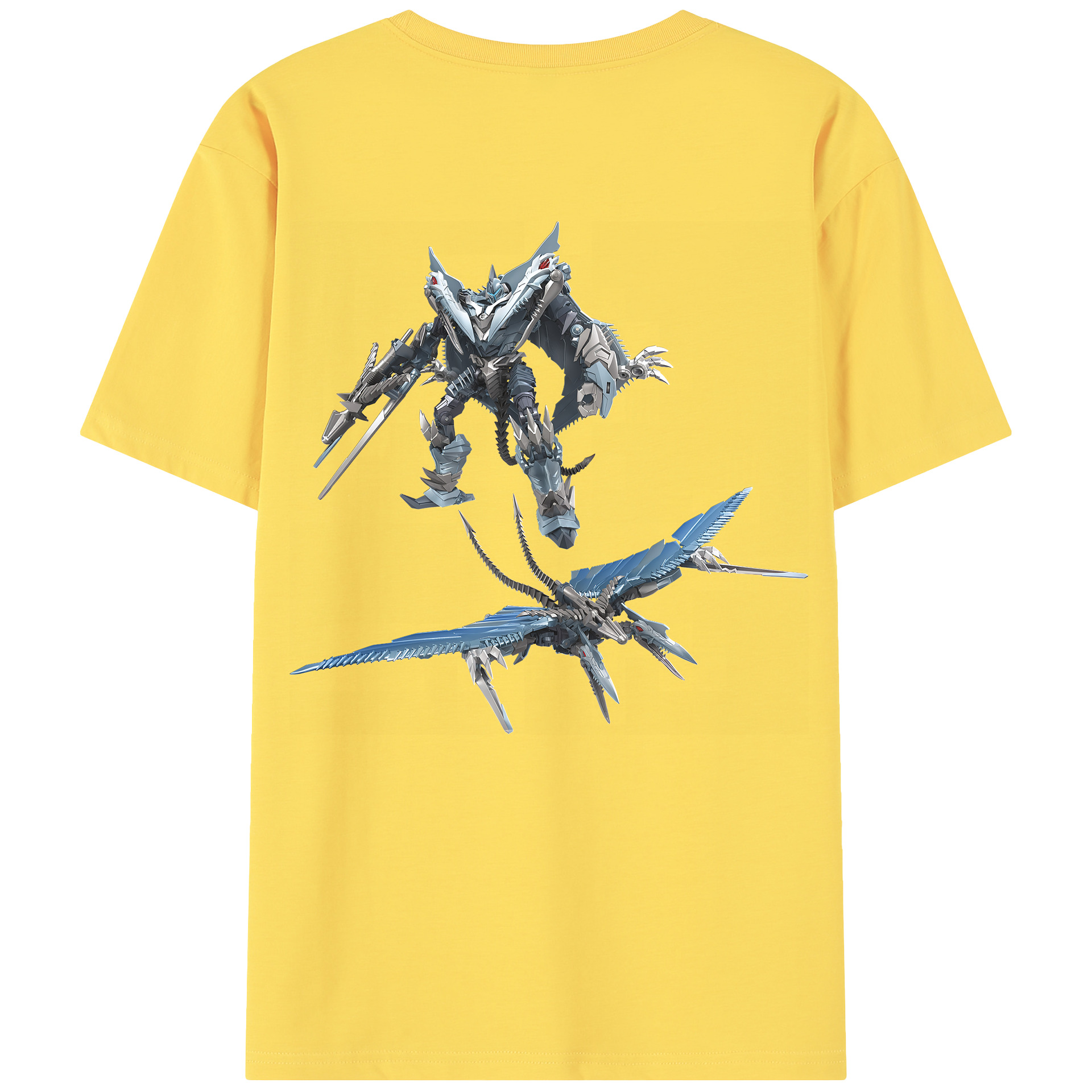 （画像用） Transformers トランスフォーマー 綿100％半袖Tシャツ（背面プリント）