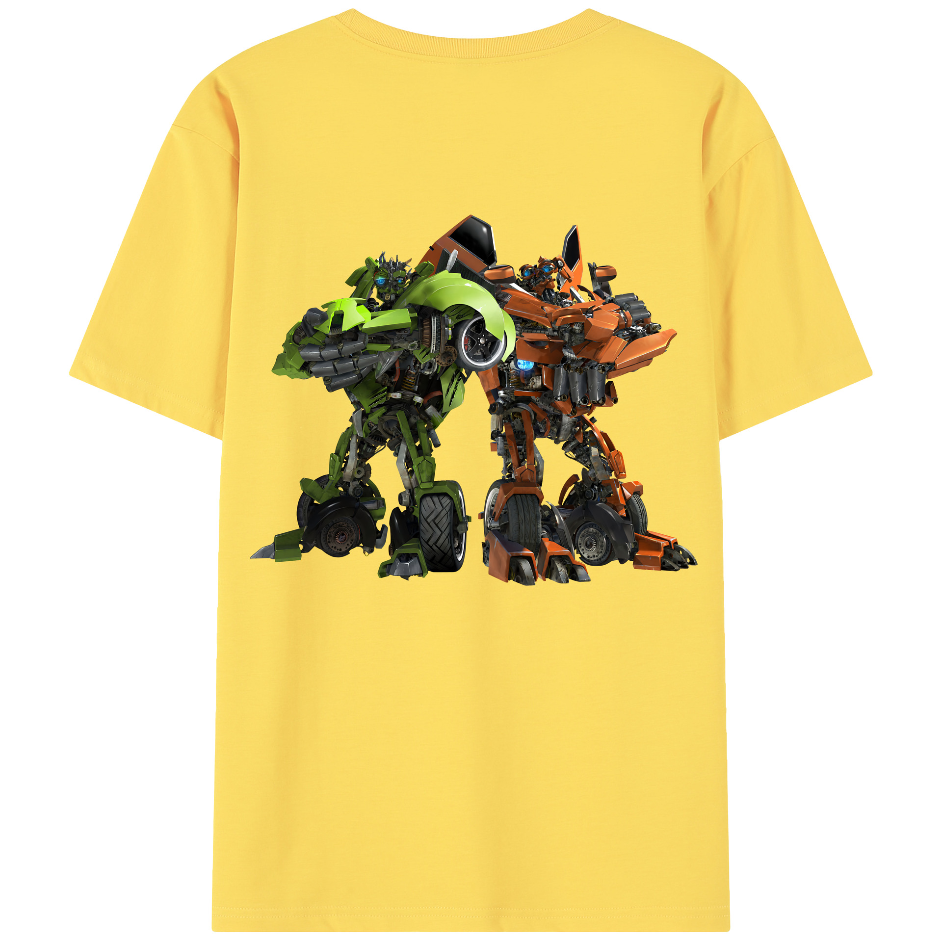 （画像用） Transformers トランスフォーマー 綿100％半袖Tシャツ（背面プリント）