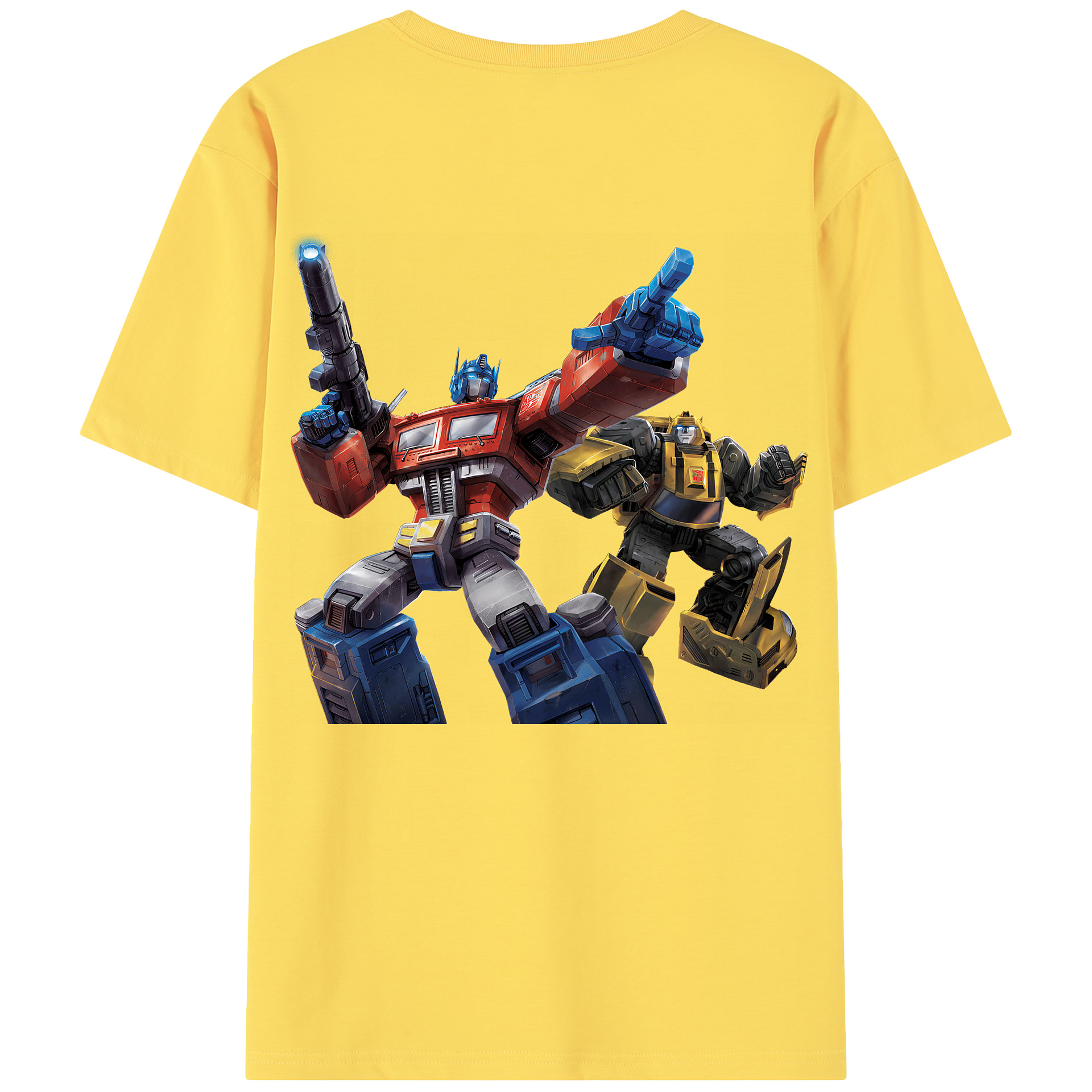 （画像用） Transformers トランスフォーマー 綿100％半袖Tシャツ（背面プリント）