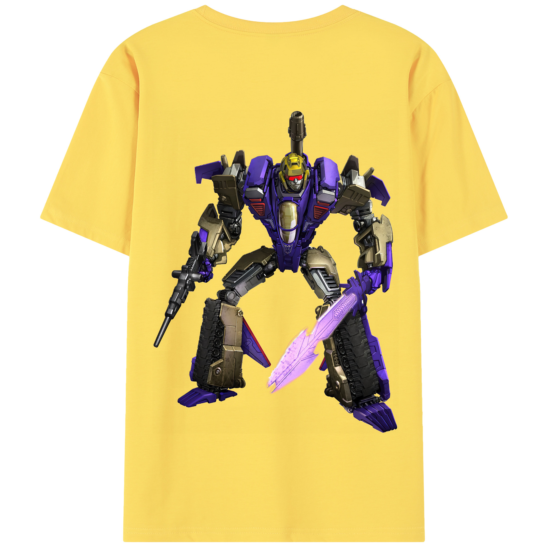 （画像用） Transformers トランスフォーマー 綿100％半袖Tシャツ（背面プリント）