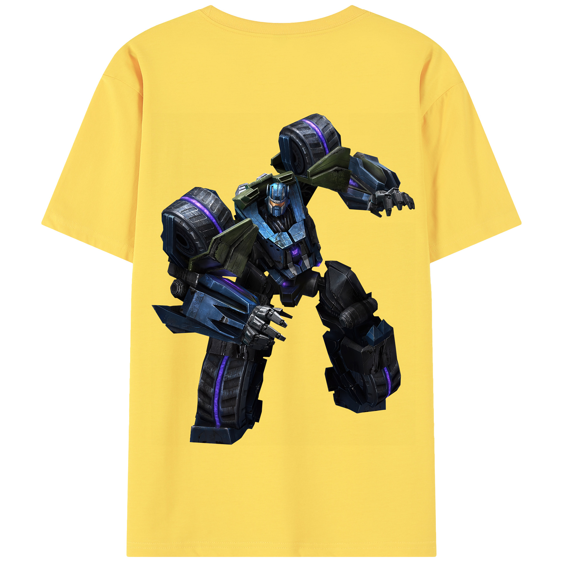 （画像用） Transformers トランスフォーマー 綿100％半袖Tシャツ（背面プリント）