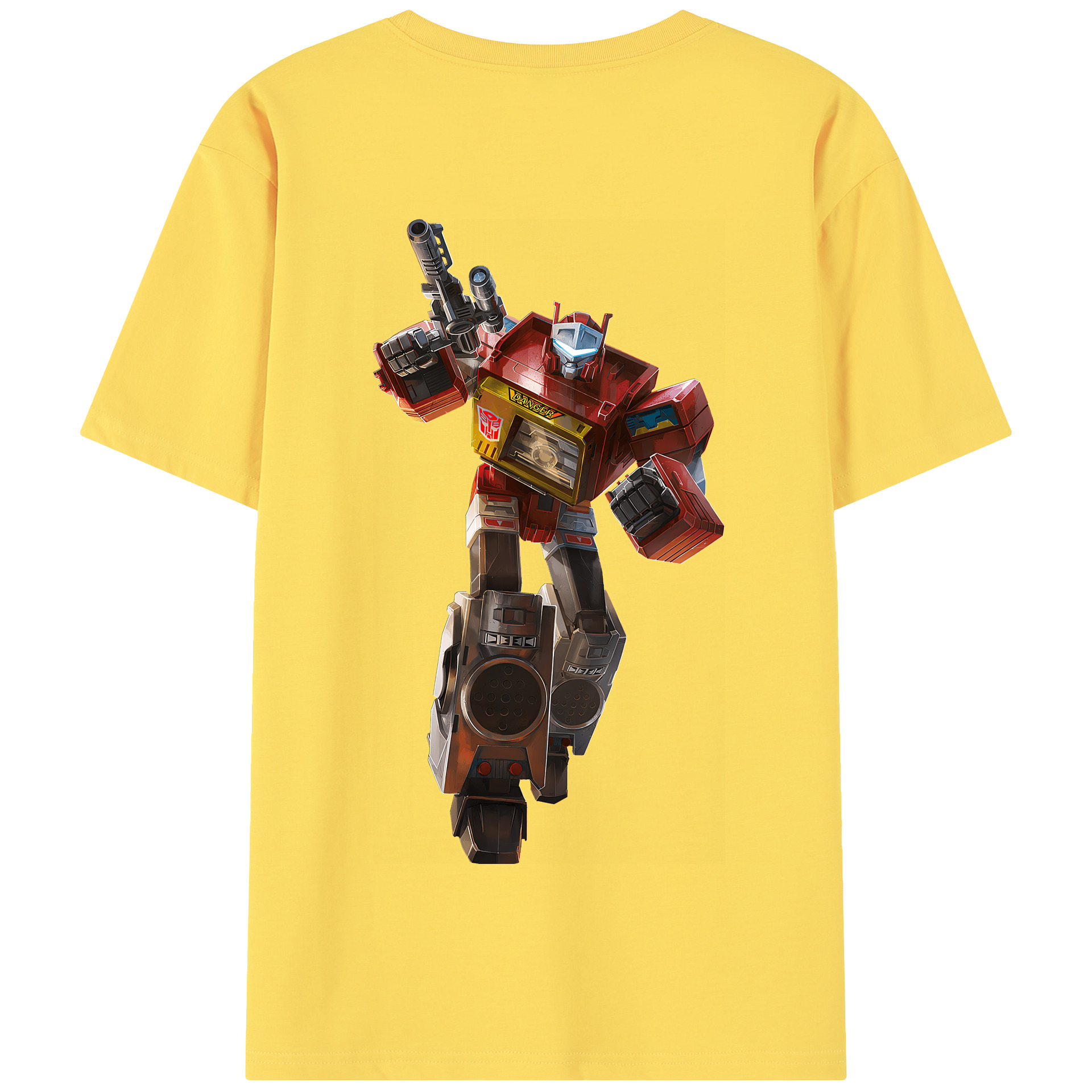 （画像用） Transformers トランスフォーマー 綿100％半袖Tシャツ（背面プリント）