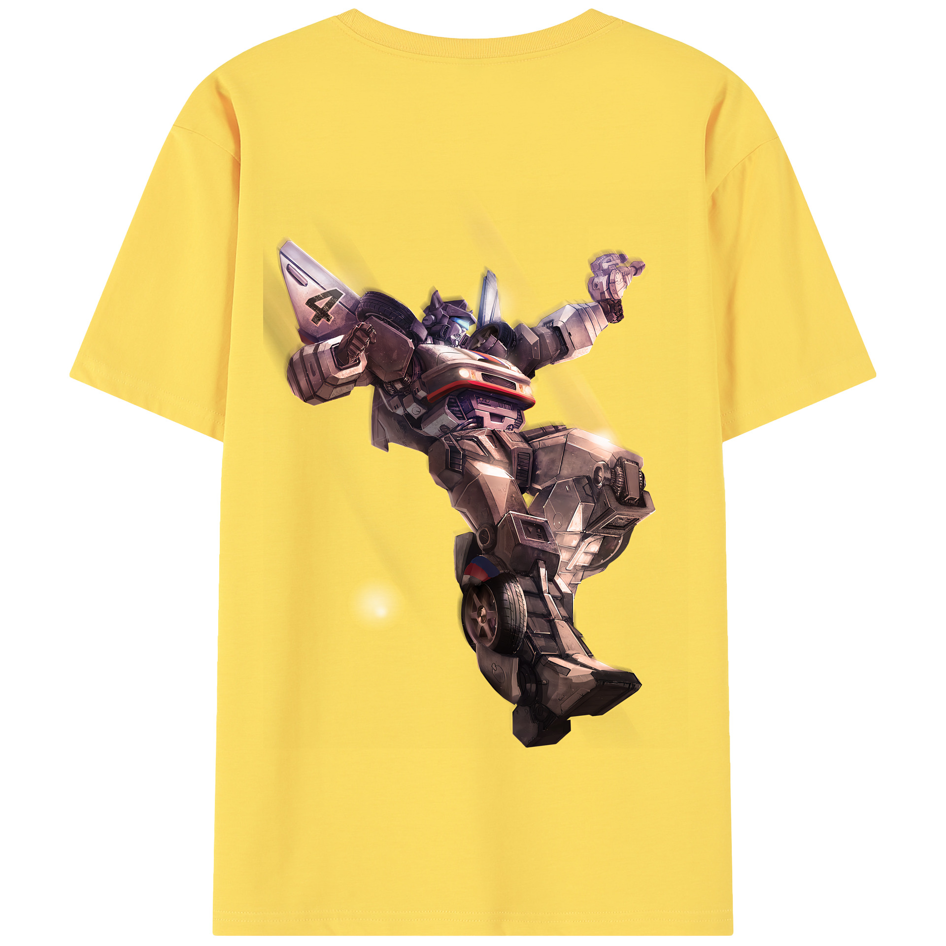 （画像用） Transformers トランスフォーマー 綿100％半袖Tシャツ（背面プリント）