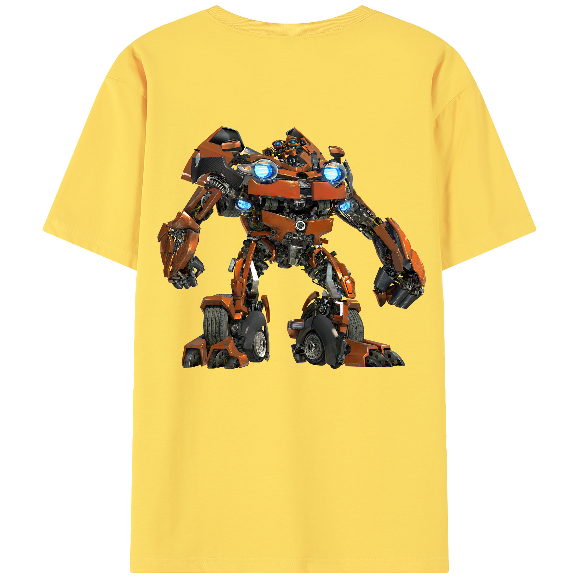 （画像用） Transformers トランスフォーマー 綿100％半袖Tシャツ（背面プリント）