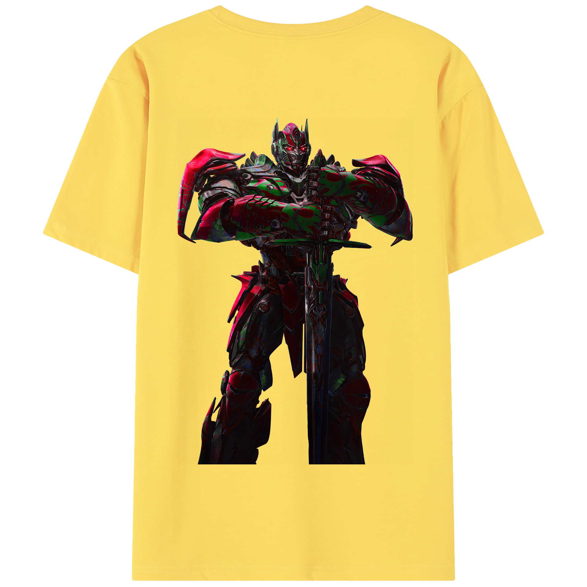 （画像用） Transformers トランスフォーマー 綿100％半袖Tシャツ（背面プリント）