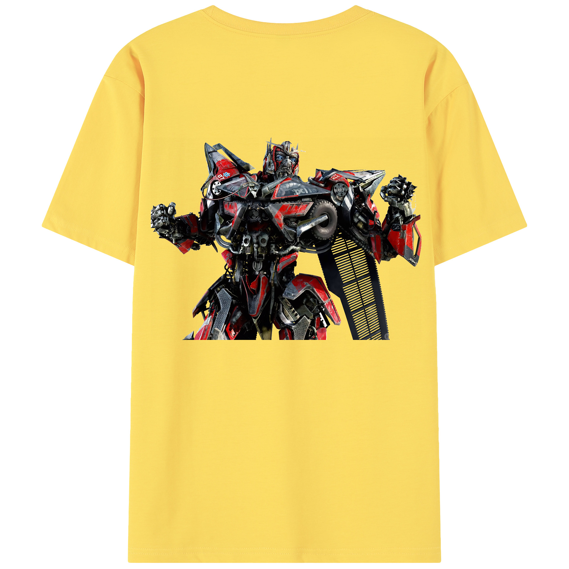 （画像用） Transformers トランスフォーマー 綿100％半袖Tシャツ（背面プリント）